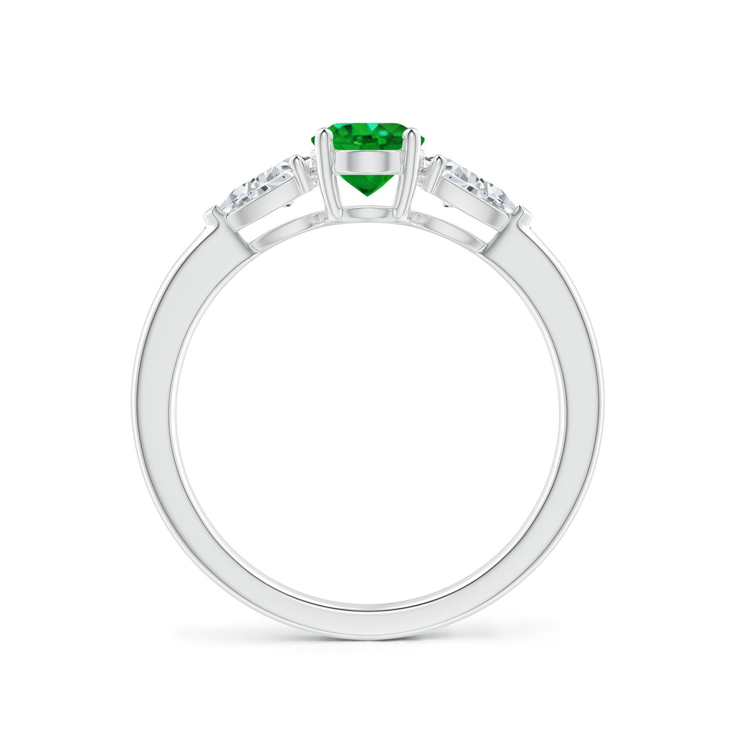 AAAA - Emerald / 1.06 CT / 14 KT White Gold