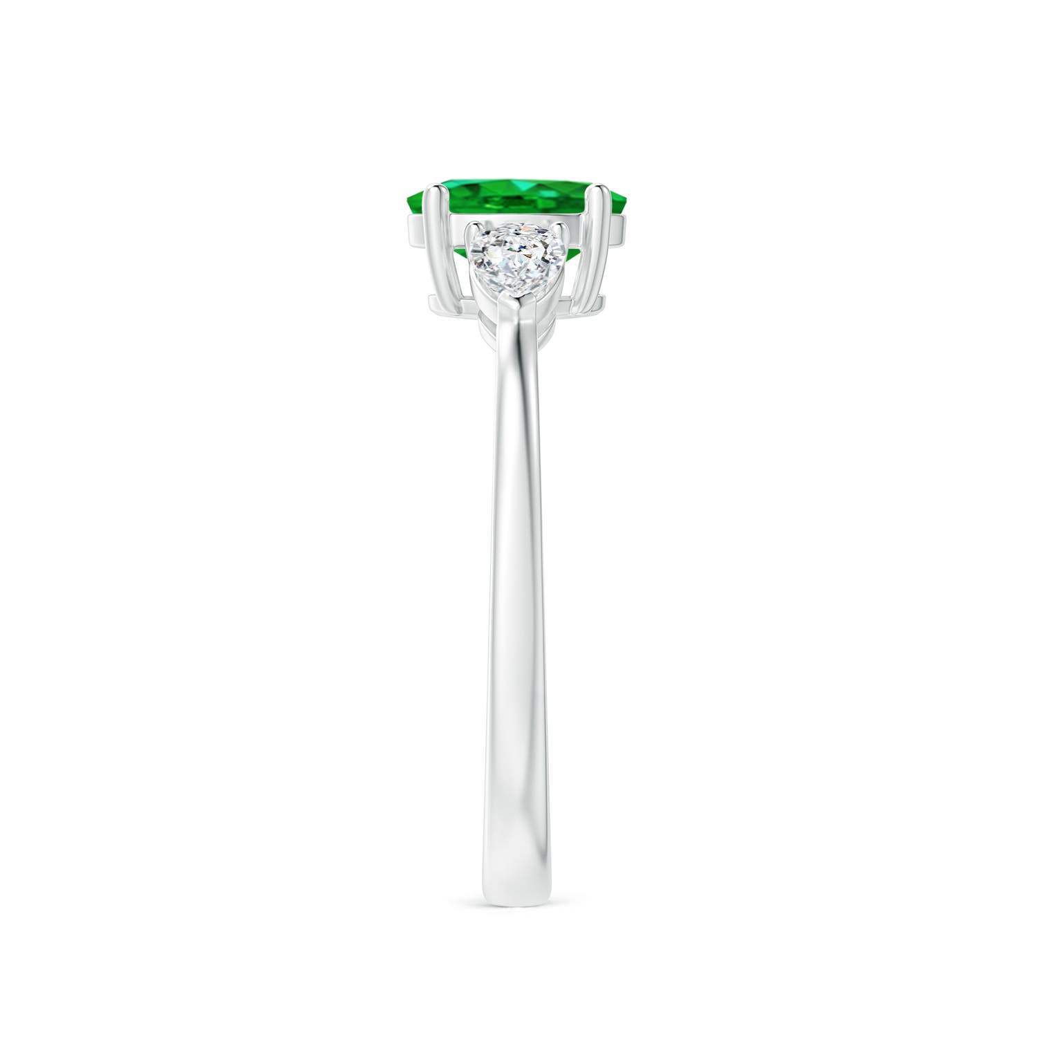 AAAA - Emerald / 1.06 CT / 14 KT White Gold