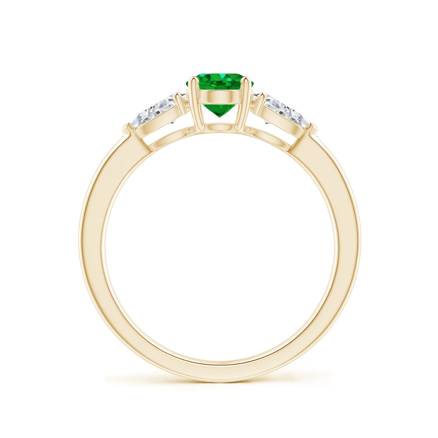 AAAA - Emerald / 1.06 CT / 14 KT Yellow Gold