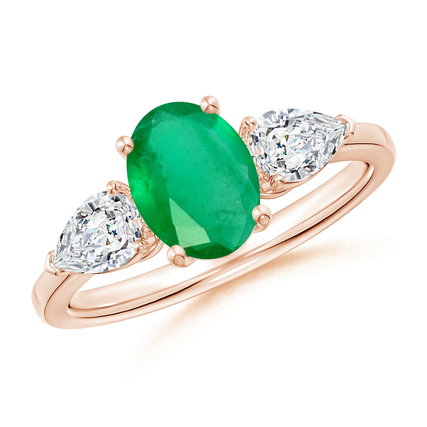 A - Emerald / 1.9 CT / 14 KT Rose Gold