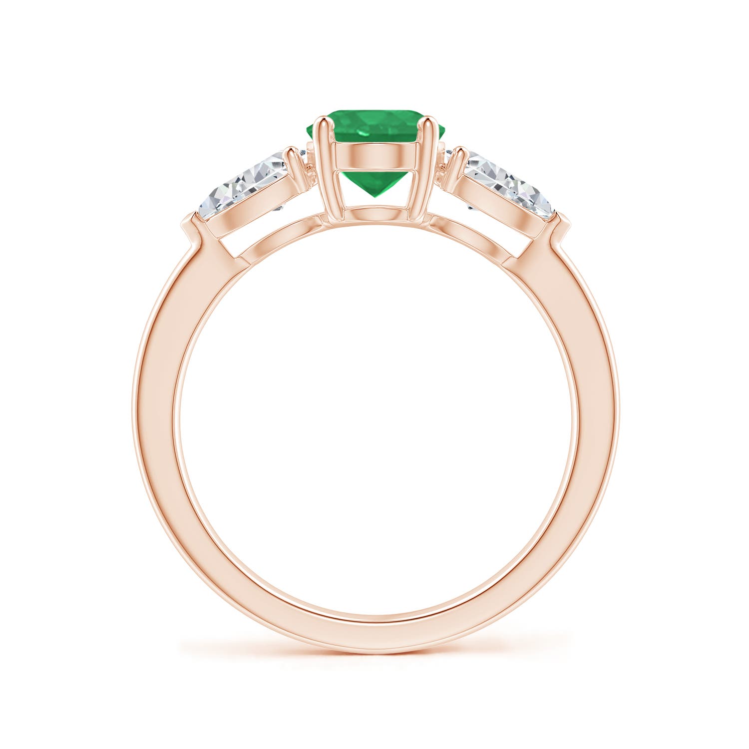 A - Emerald / 1.9 CT / 14 KT Rose Gold