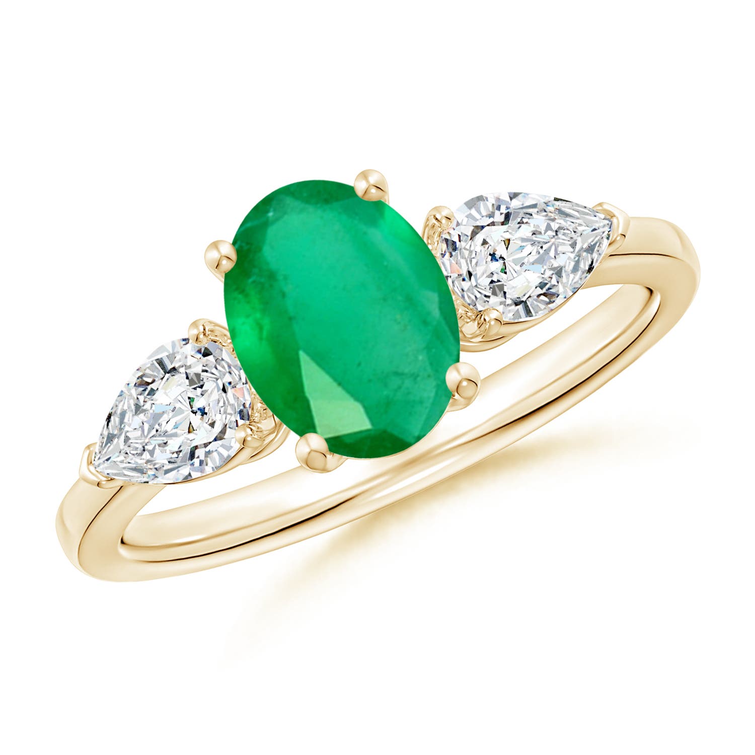 A - Emerald / 1.9 CT / 14 KT Yellow Gold