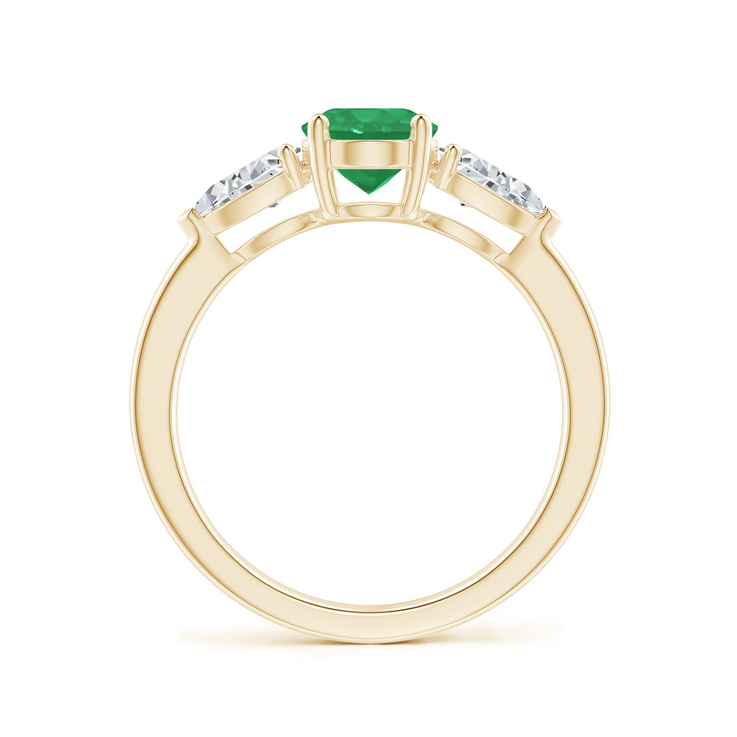 A - Emerald / 1.9 CT / 14 KT Yellow Gold