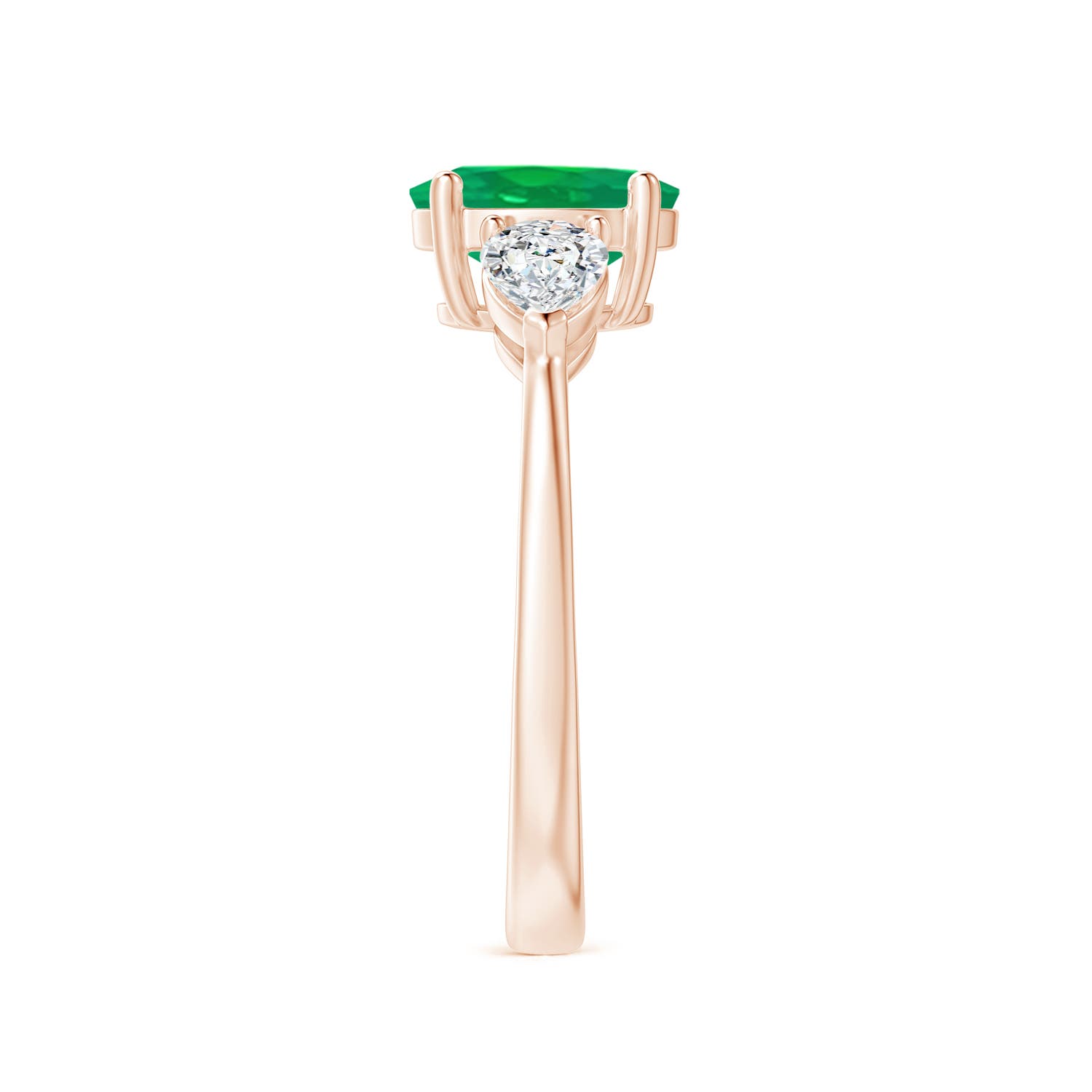 AA - Emerald / 1.9 CT / 14 KT Rose Gold