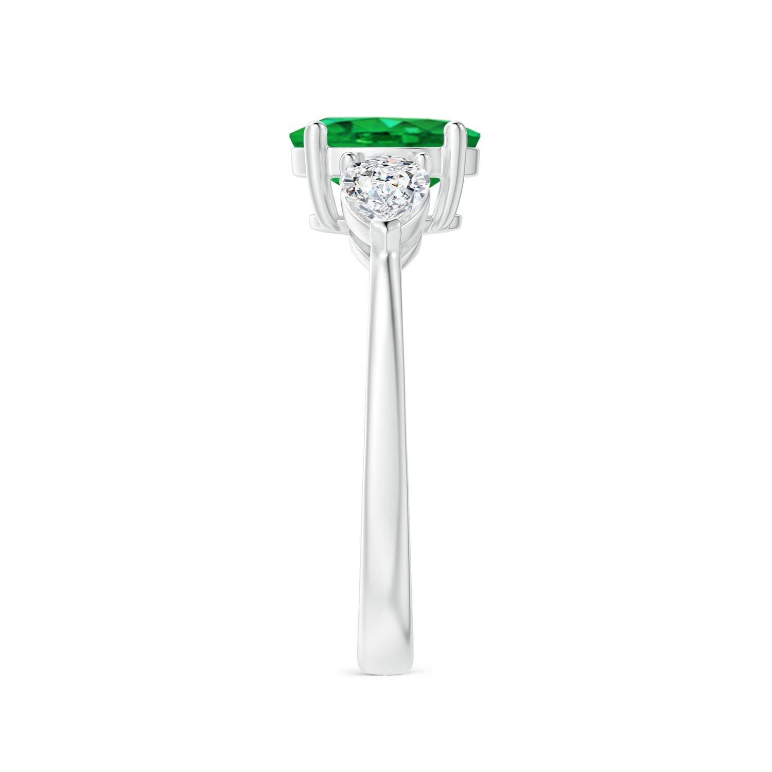 AAA - Emerald / 1.9 CT / 14 KT White Gold