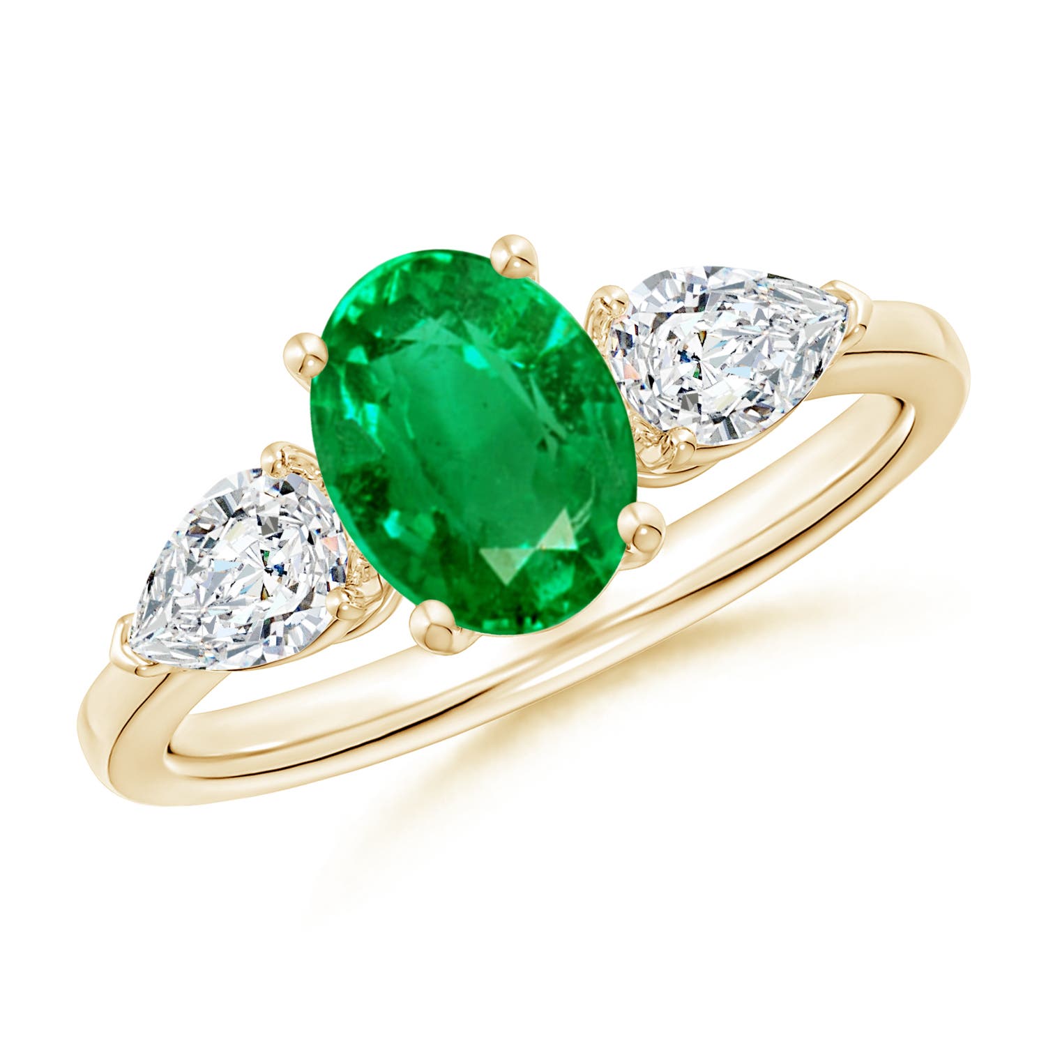 AAA - Emerald / 1.9 CT / 14 KT Yellow Gold