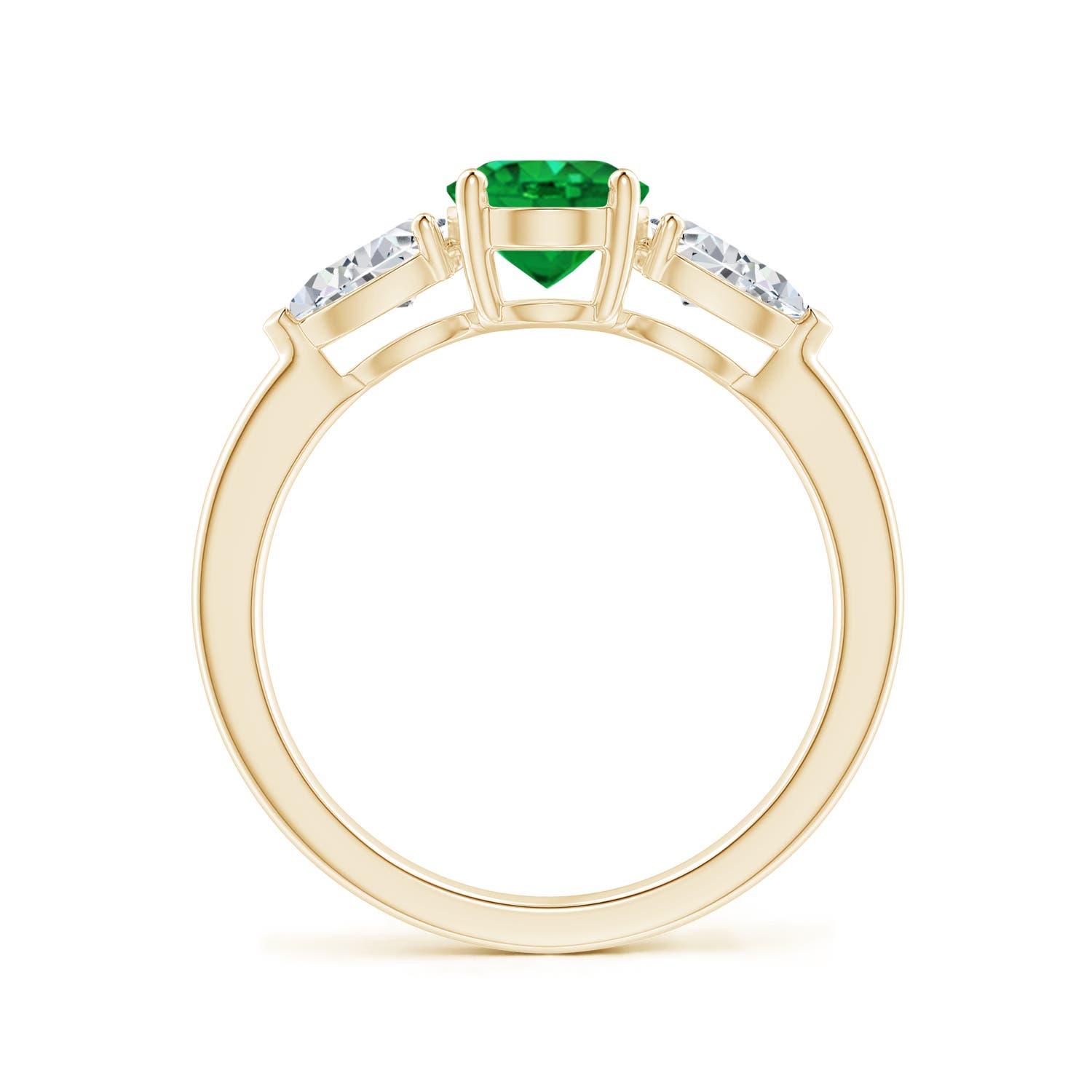 AAA - Emerald / 1.9 CT / 14 KT Yellow Gold