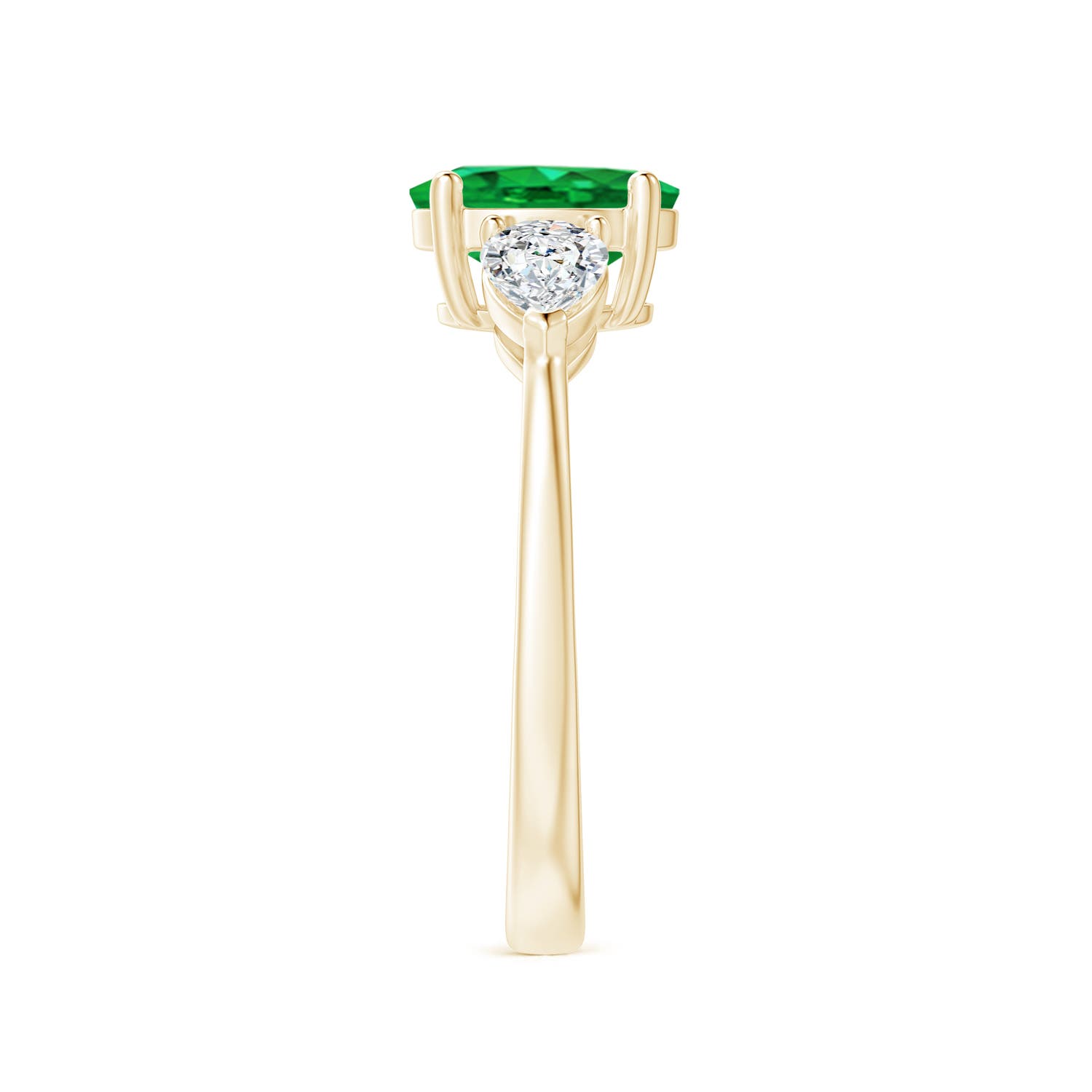 AAA - Emerald / 1.9 CT / 14 KT Yellow Gold