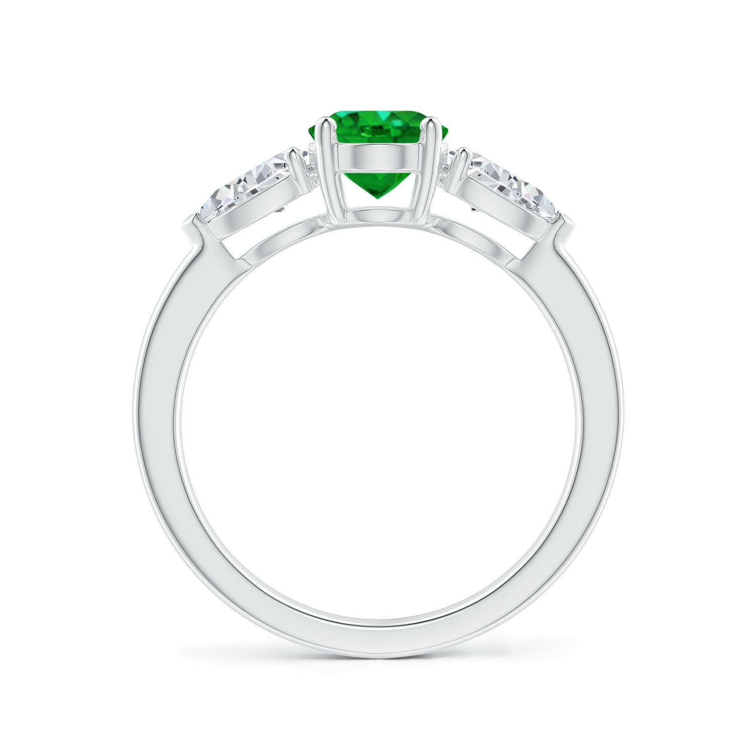 AAAA - Emerald / 1.9 CT / 14 KT White Gold