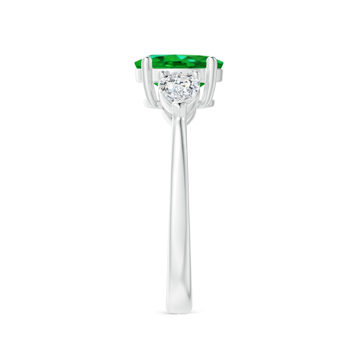 AAAA - Emerald / 1.9 CT / 14 KT White Gold