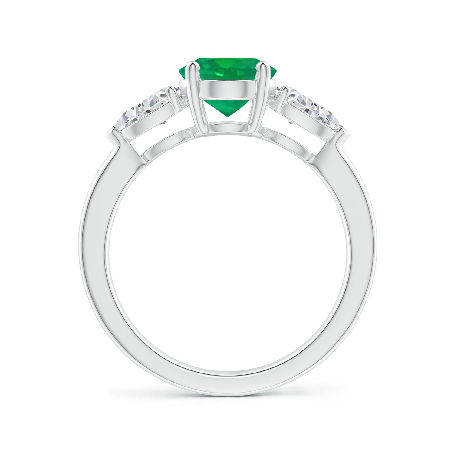 AA - Emerald / 2.3 CT / 14 KT White Gold