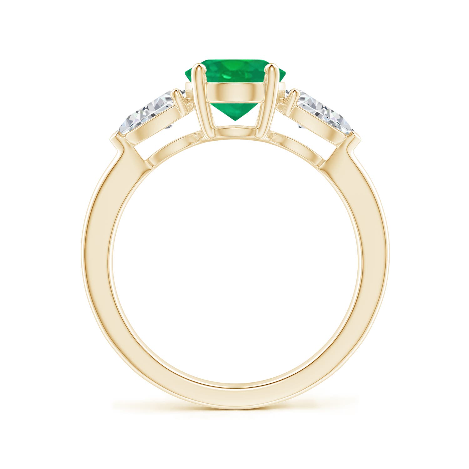 AA - Emerald / 2.3 CT / 14 KT Yellow Gold