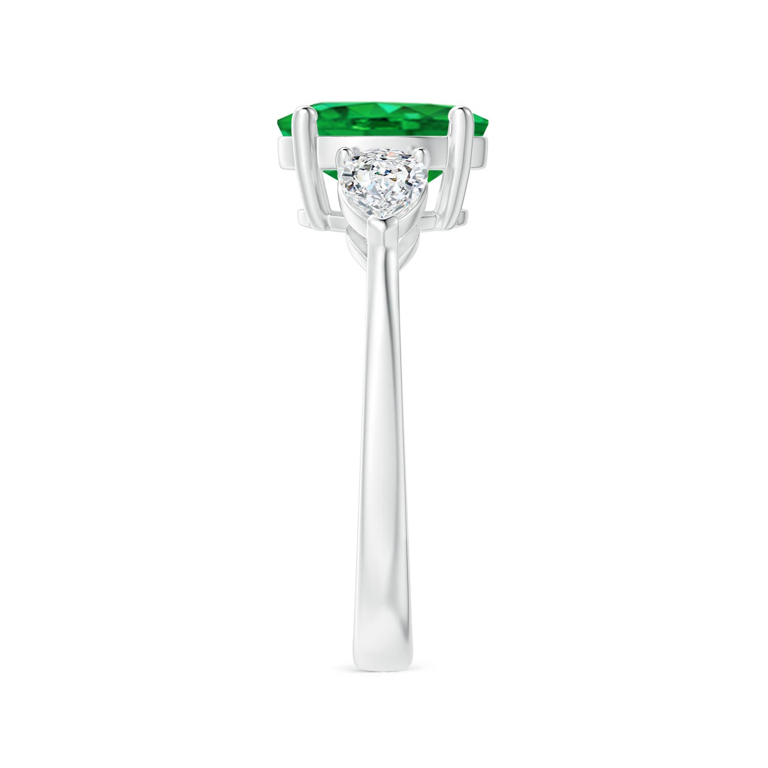 AAA - Emerald / 2.3 CT / 14 KT White Gold