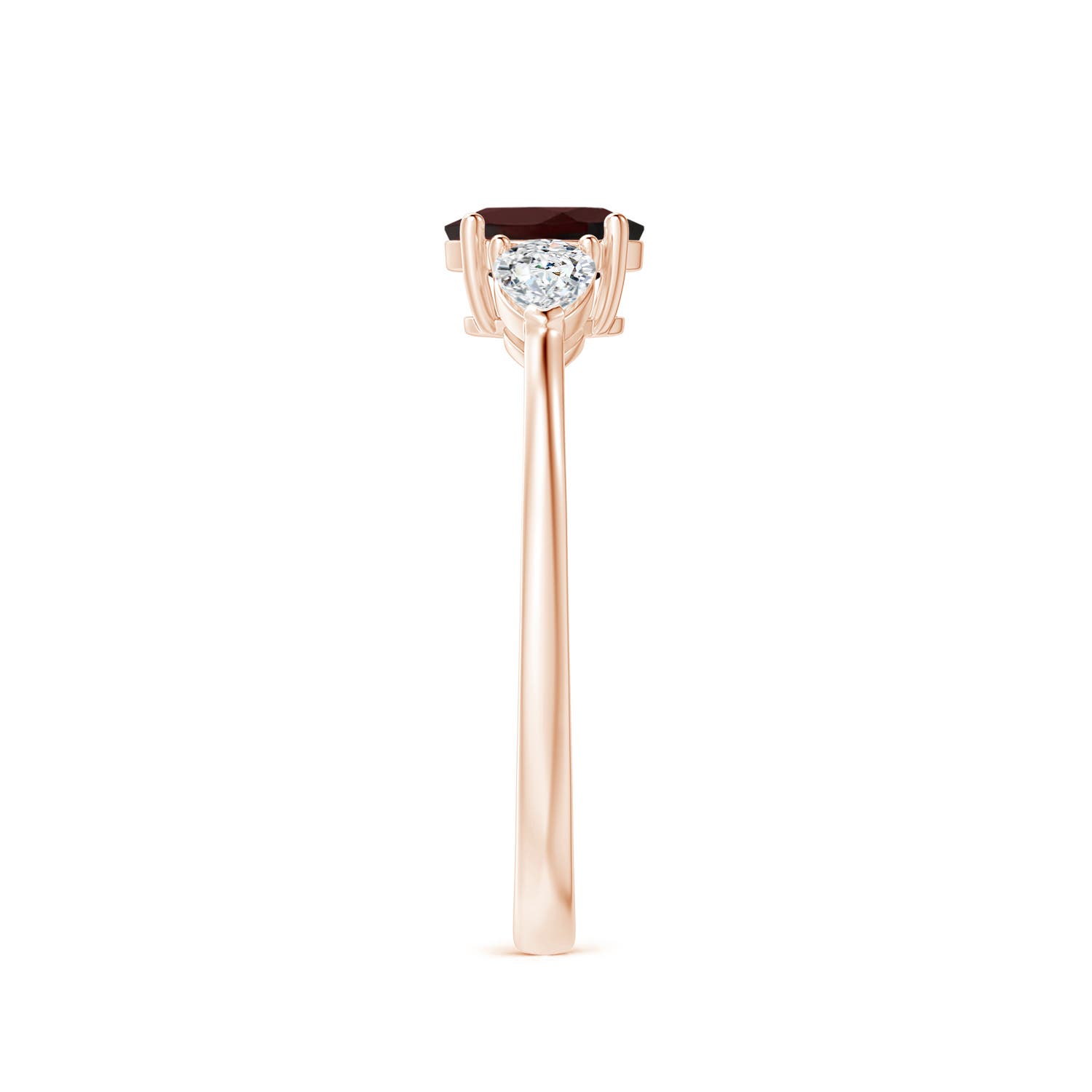 A - Garnet / 0.95 CT / 14 KT Rose Gold