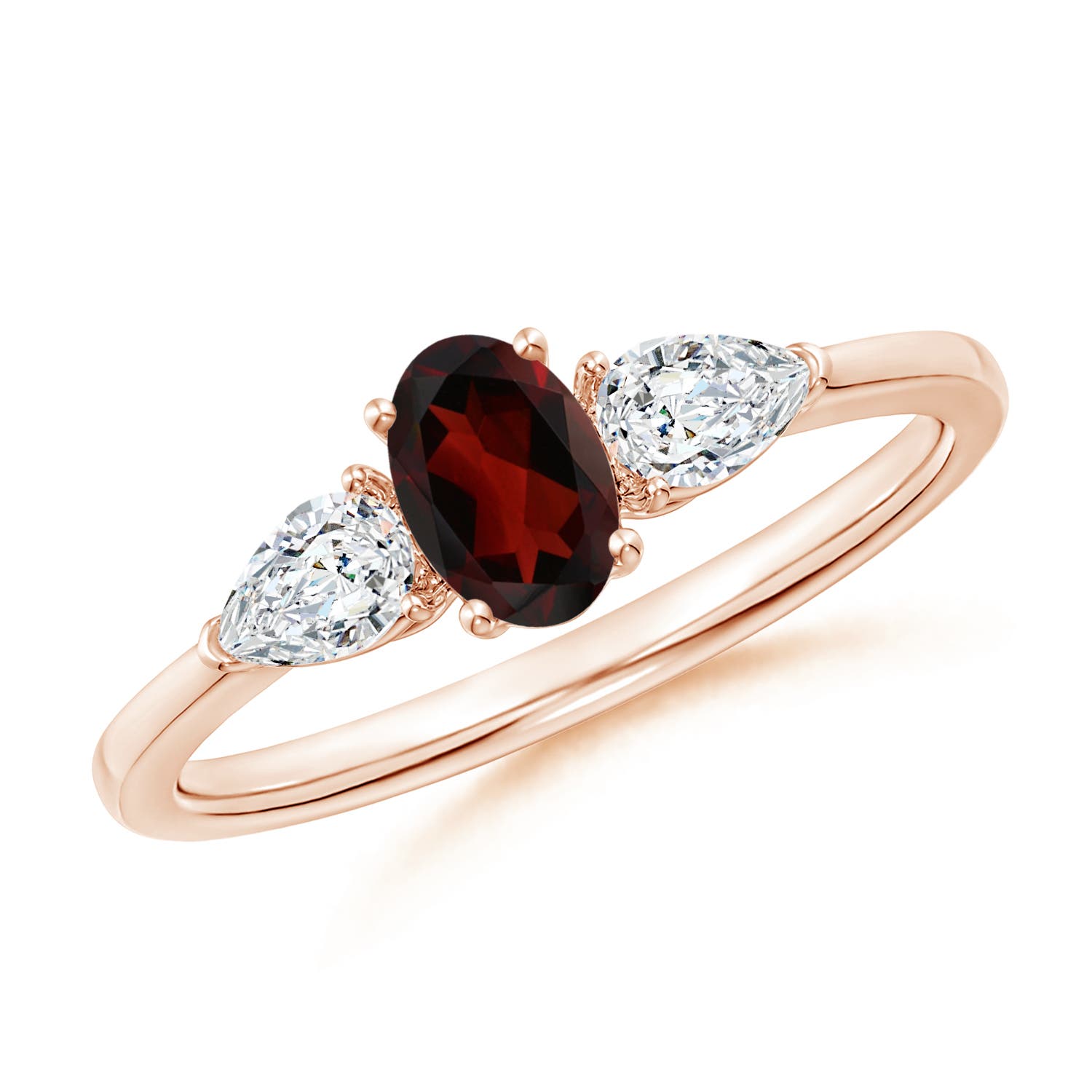 AA - Garnet / 0.95 CT / 14 KT Rose Gold