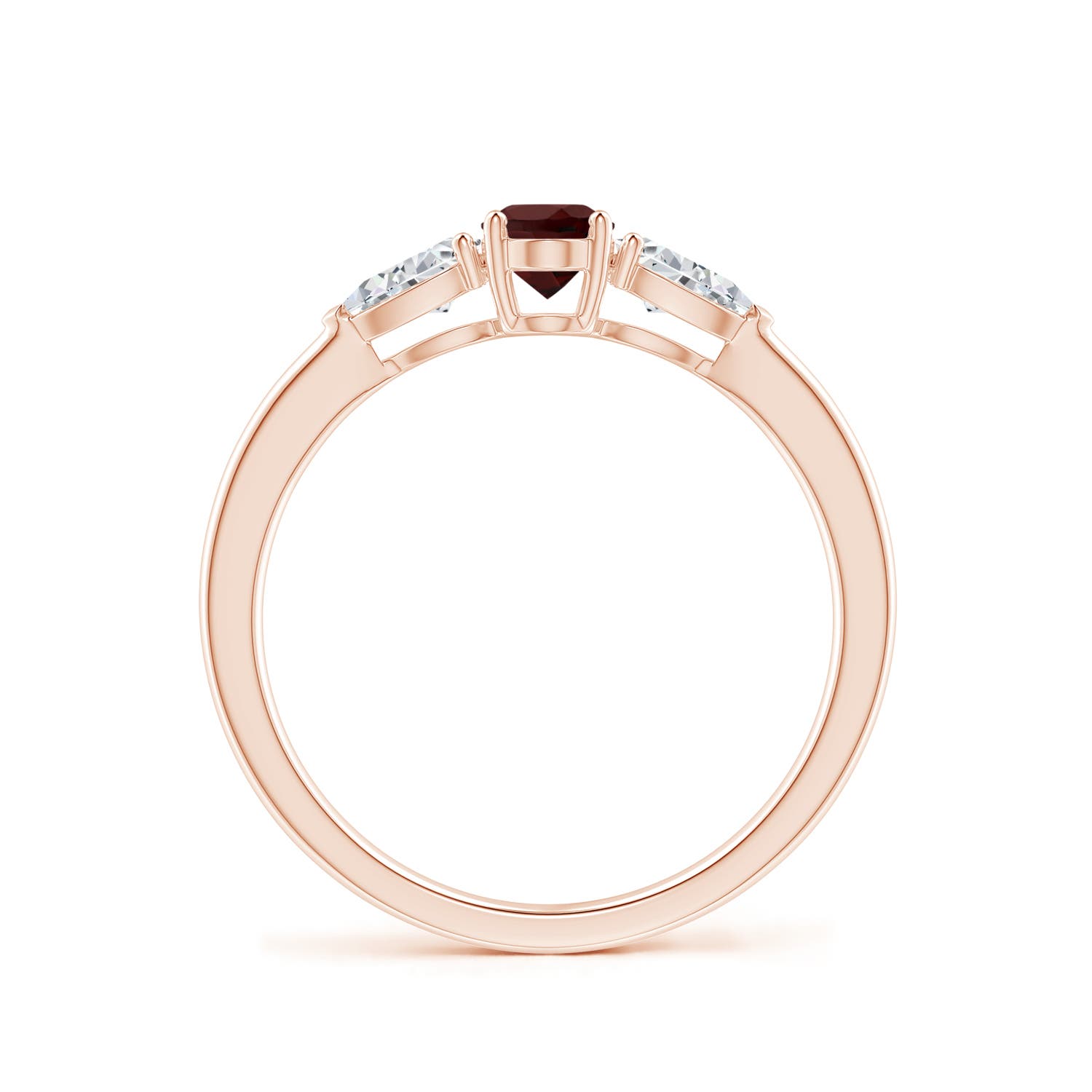 AA - Garnet / 0.95 CT / 14 KT Rose Gold