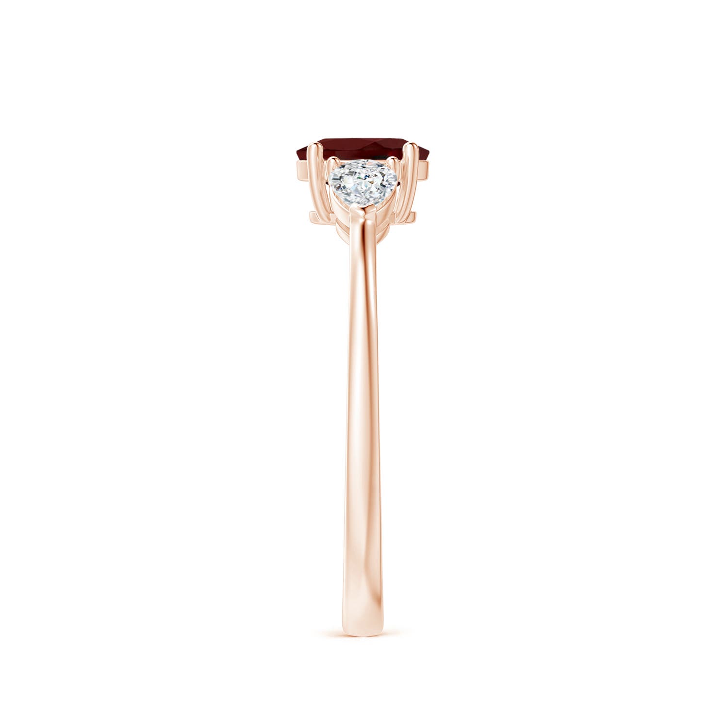 AAA - Garnet / 0.95 CT / 14 KT Rose Gold