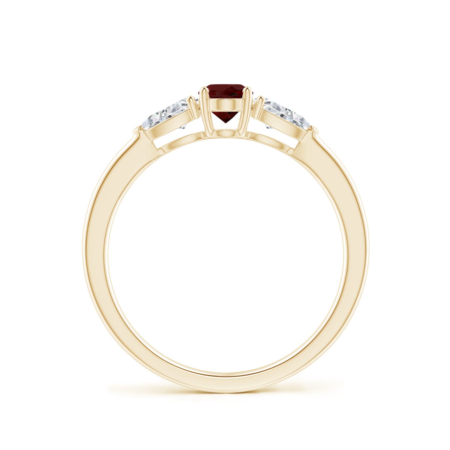 AAA - Garnet / 0.95 CT / 14 KT Yellow Gold