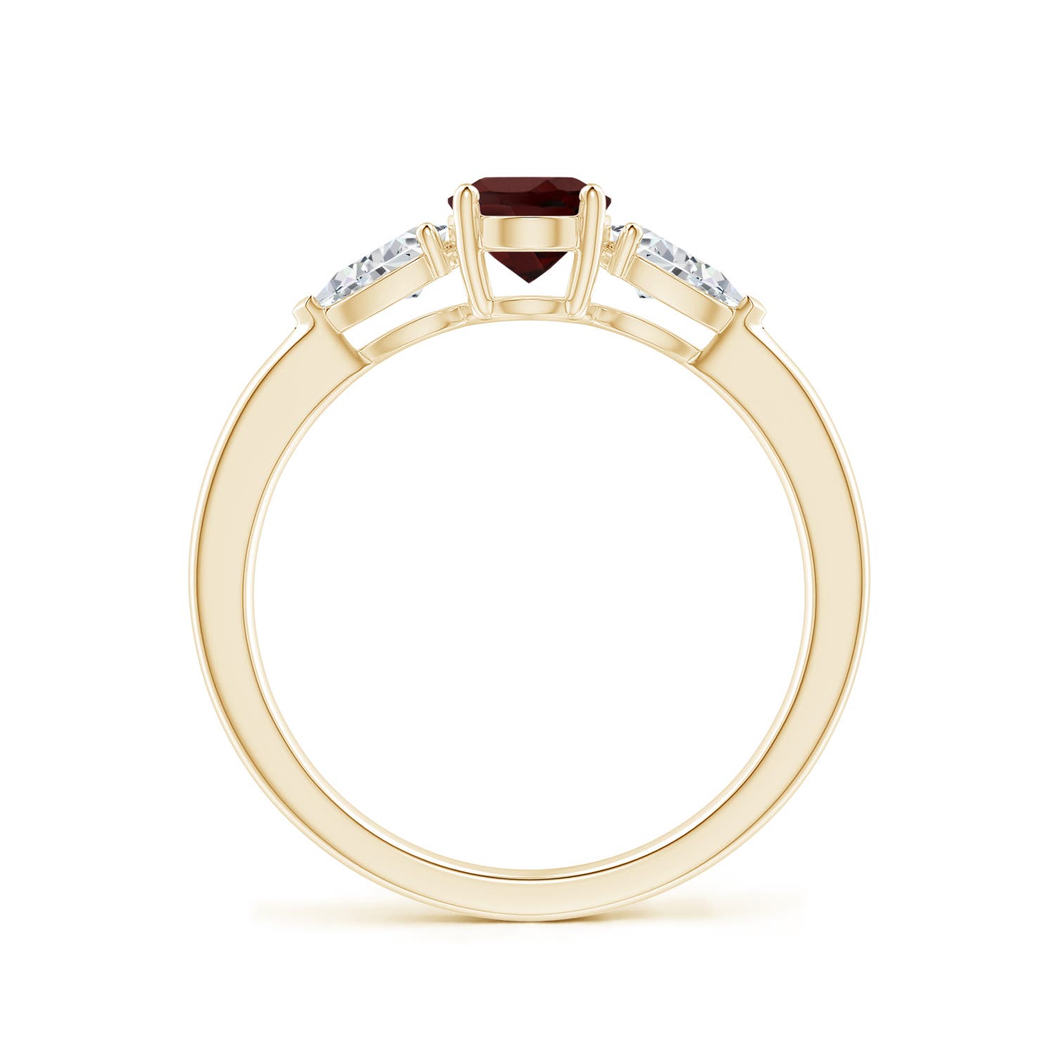 AA - Garnet / 1.3 CT / 14 KT Yellow Gold