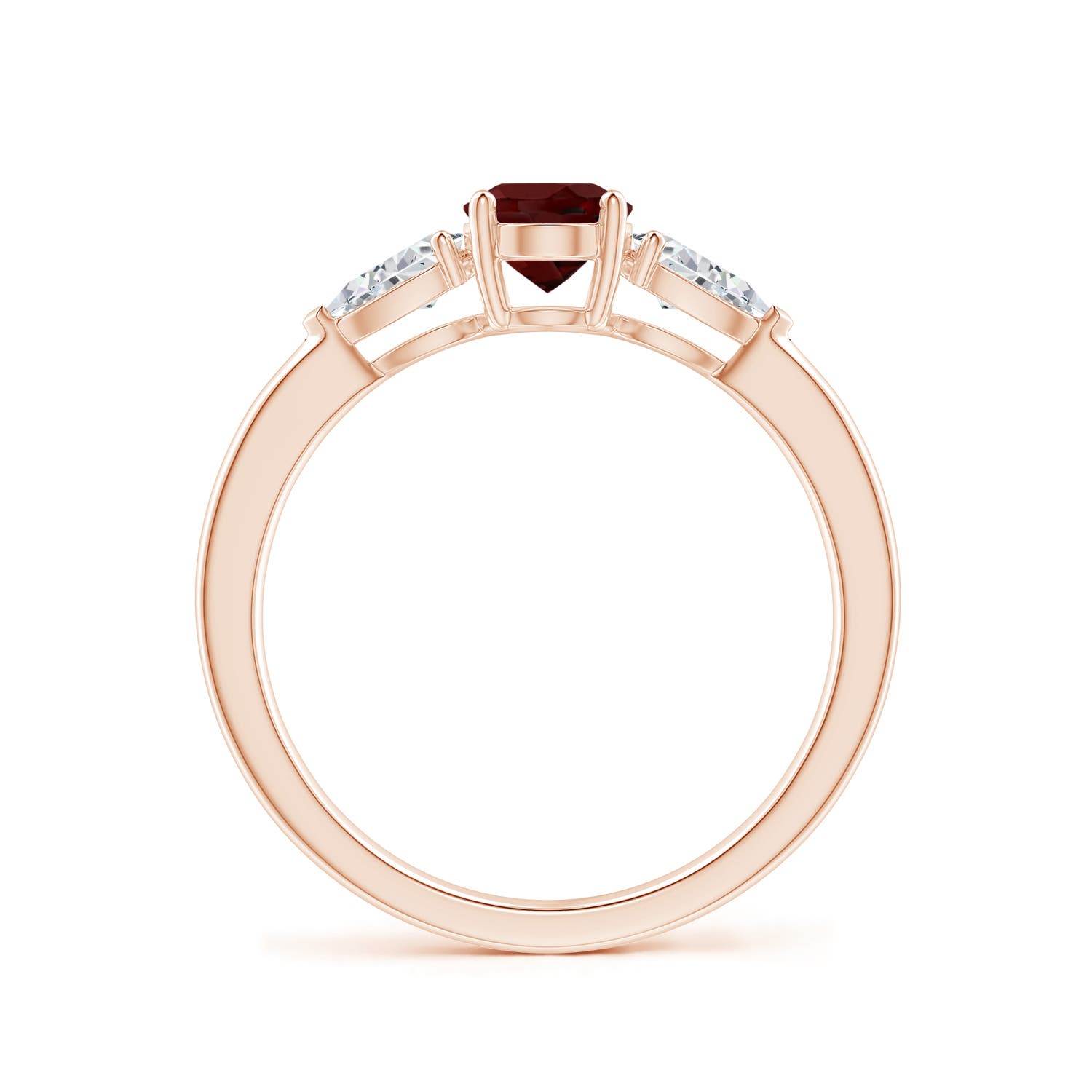 AAA - Garnet / 1.3 CT / 14 KT Rose Gold