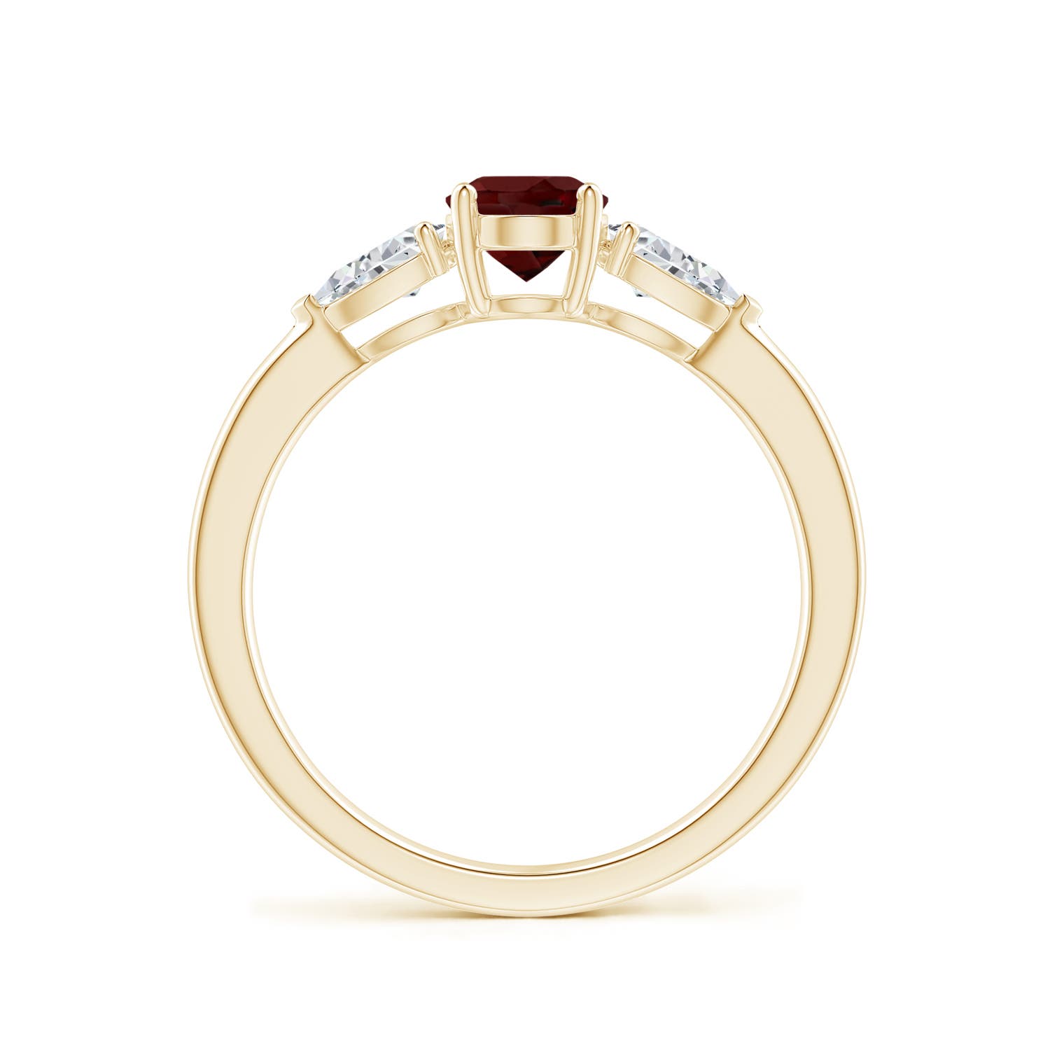 AAA - Garnet / 1.3 CT / 14 KT Yellow Gold