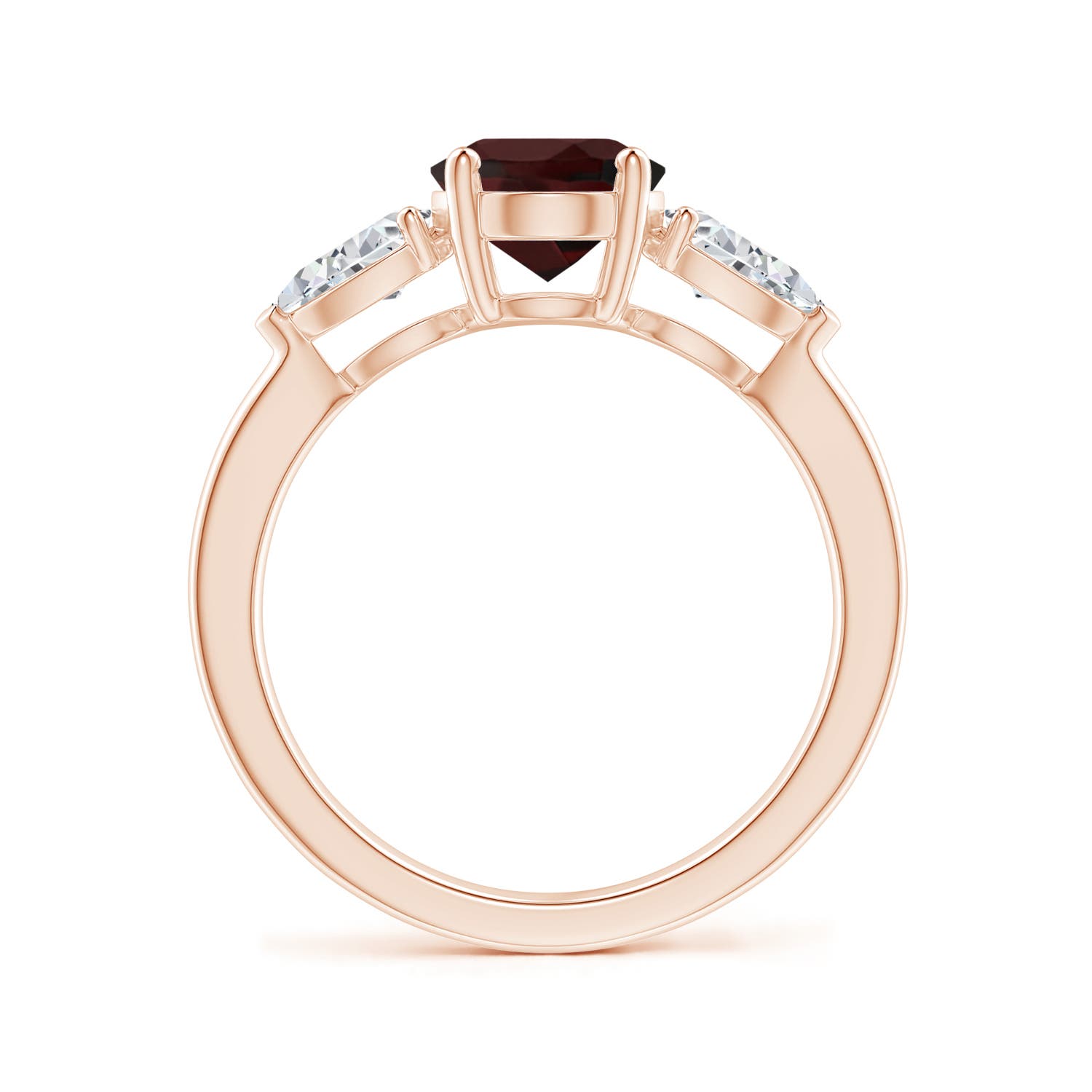 A - Garnet / 2.8 CT / 14 KT Rose Gold