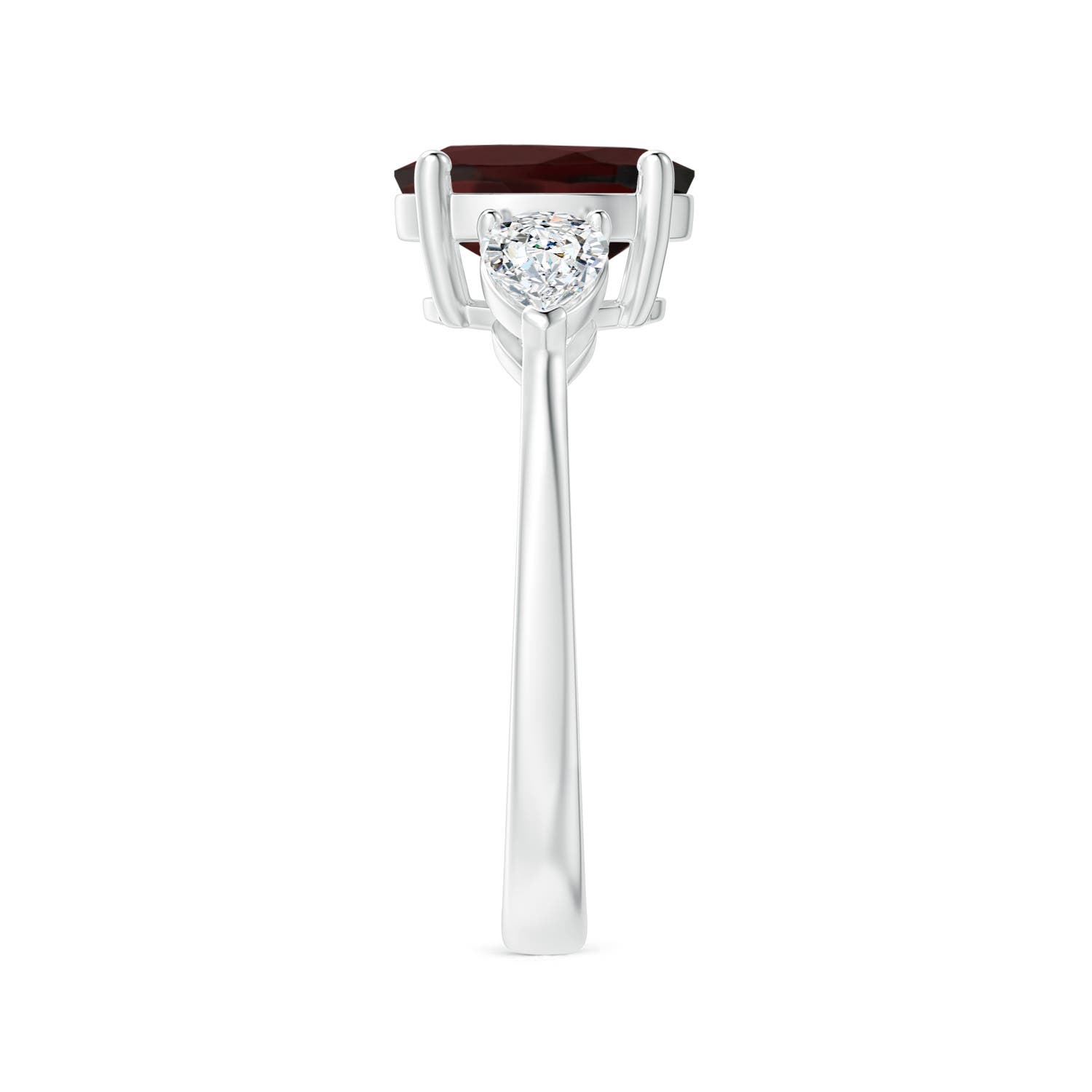 A - Garnet / 2.8 CT / 14 KT White Gold