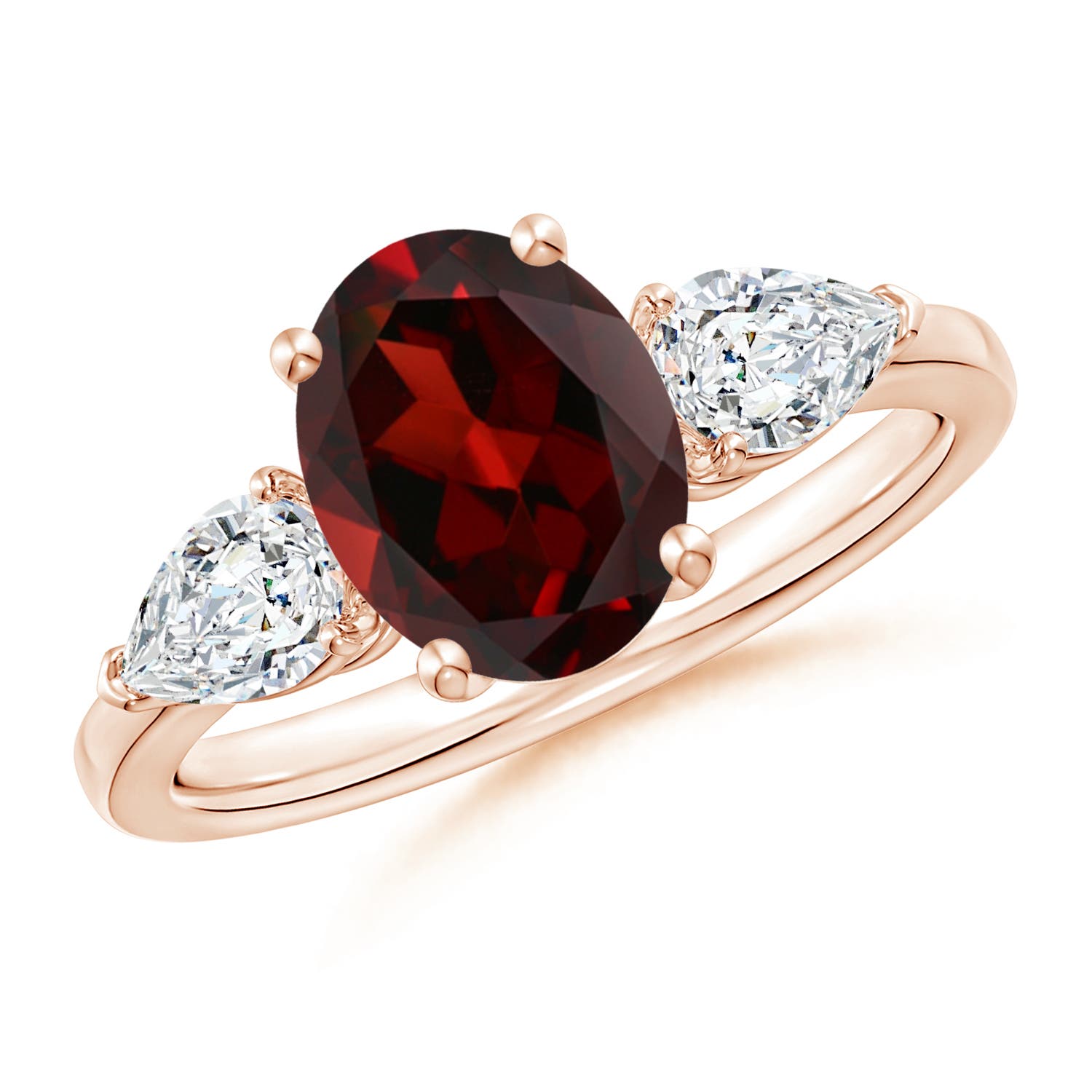 AAA - Garnet / 2.8 CT / 14 KT Rose Gold