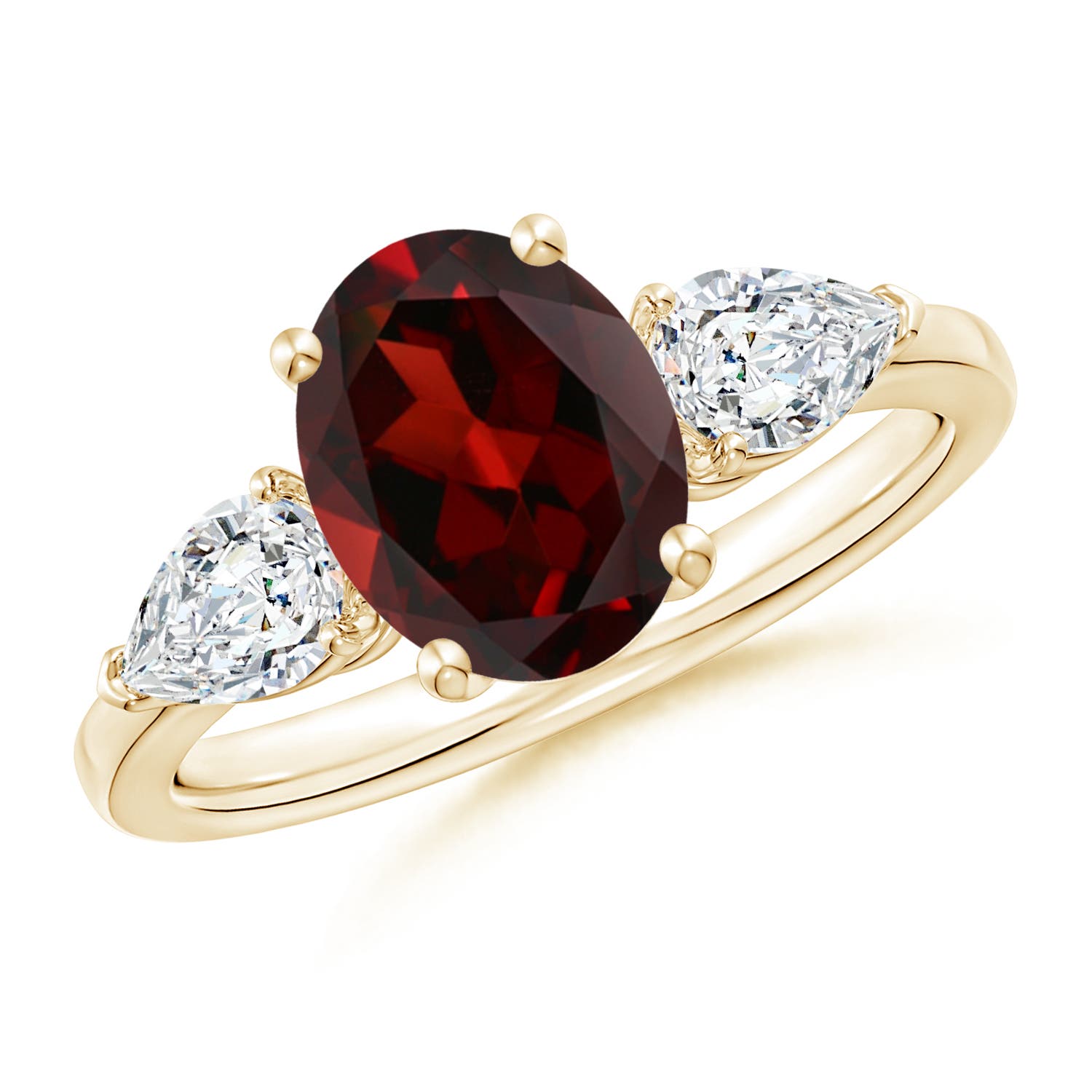 AAA - Garnet / 2.8 CT / 14 KT Yellow Gold