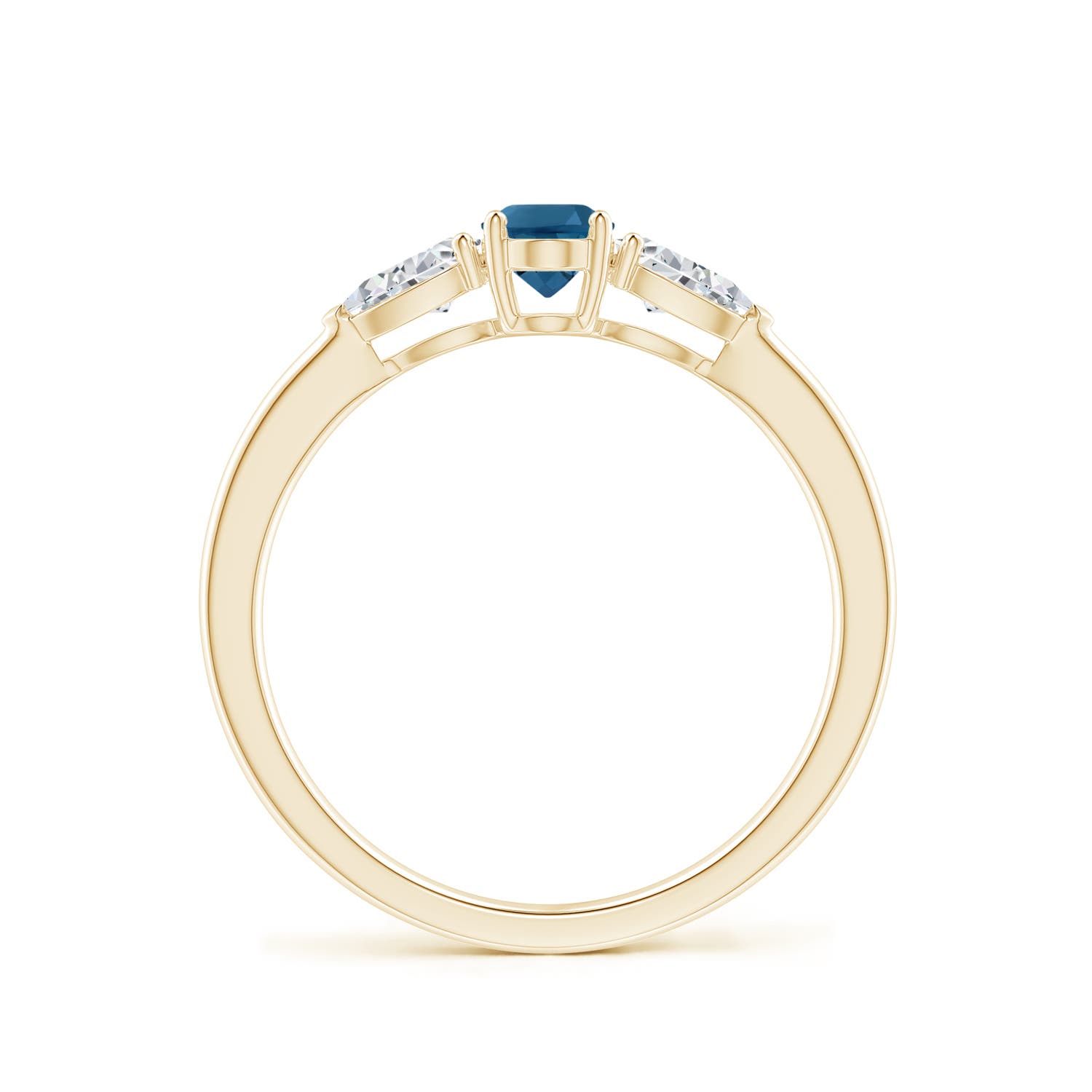 AAA - London Blue Topaz / 0.94 CT / 14 KT Yellow Gold