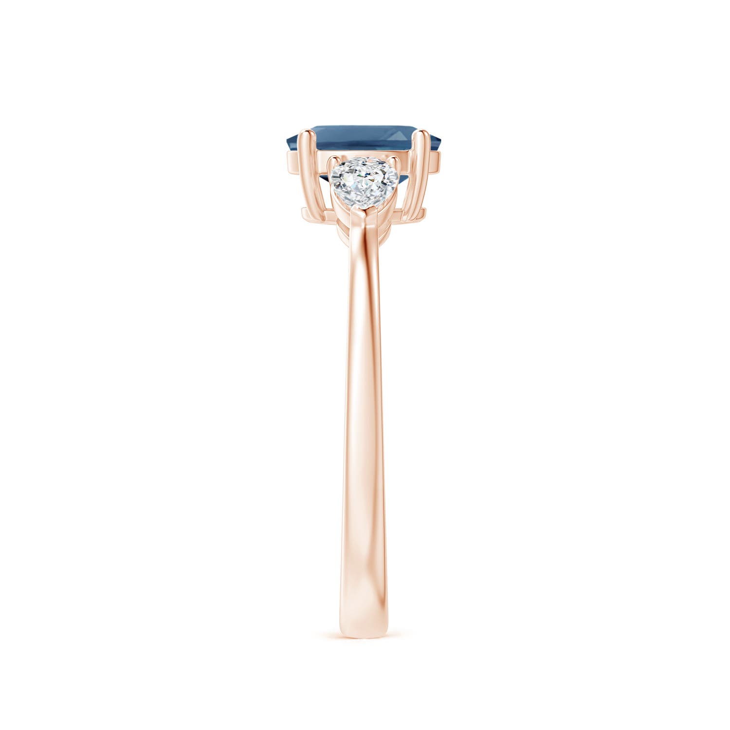 A - London Blue Topaz / 1.35 CT / 14 KT Rose Gold