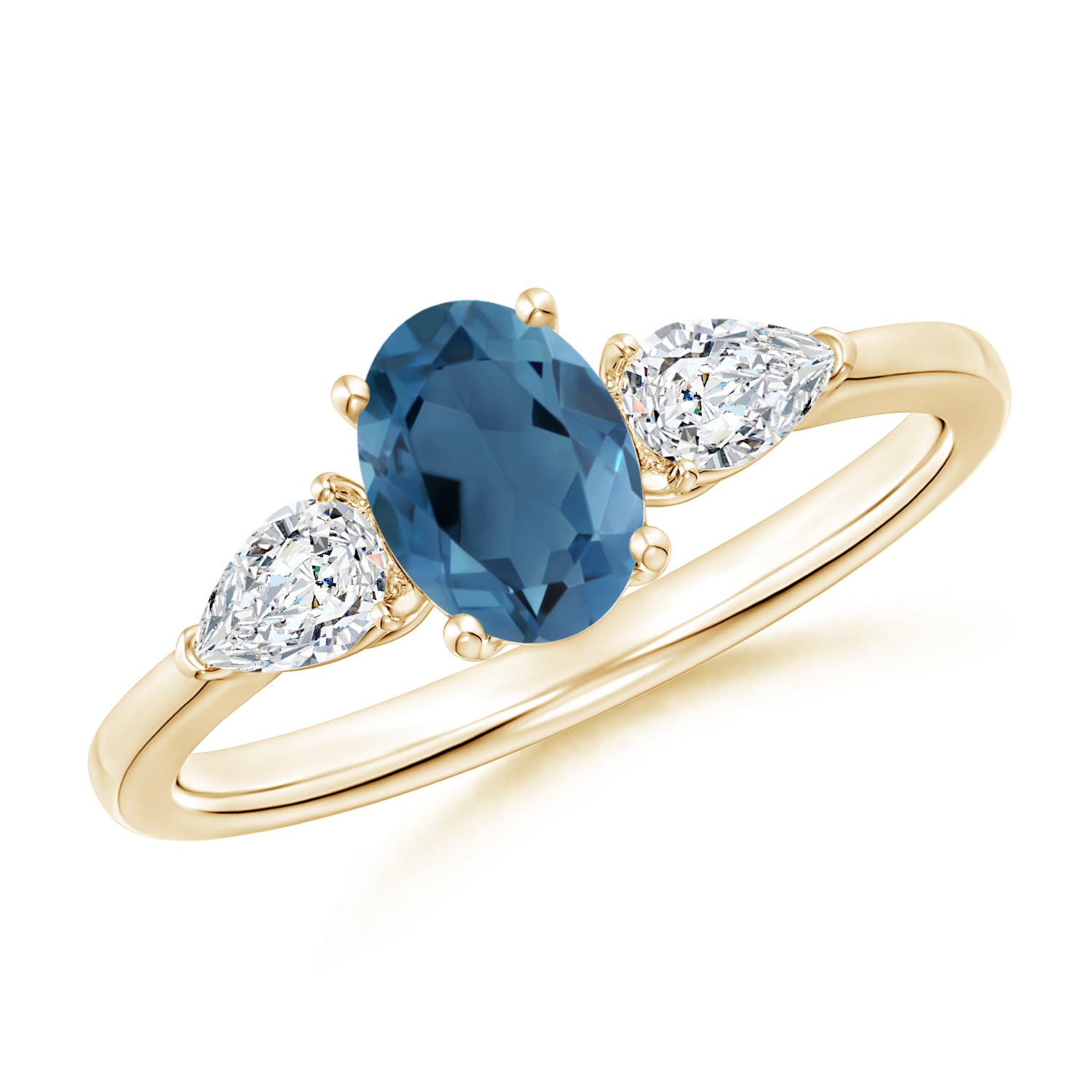 A - London Blue Topaz / 1.35 CT / 14 KT Yellow Gold