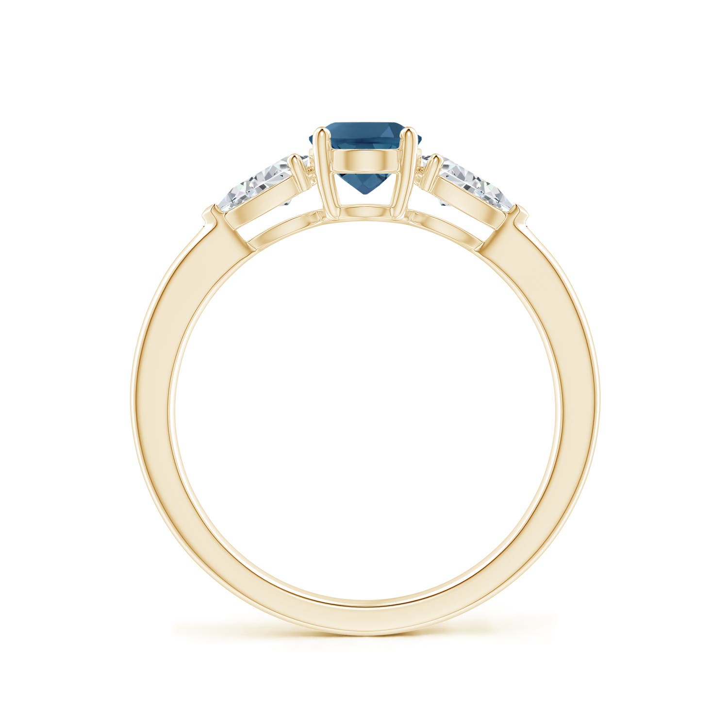 AA - London Blue Topaz / 1.35 CT / 14 KT Yellow Gold