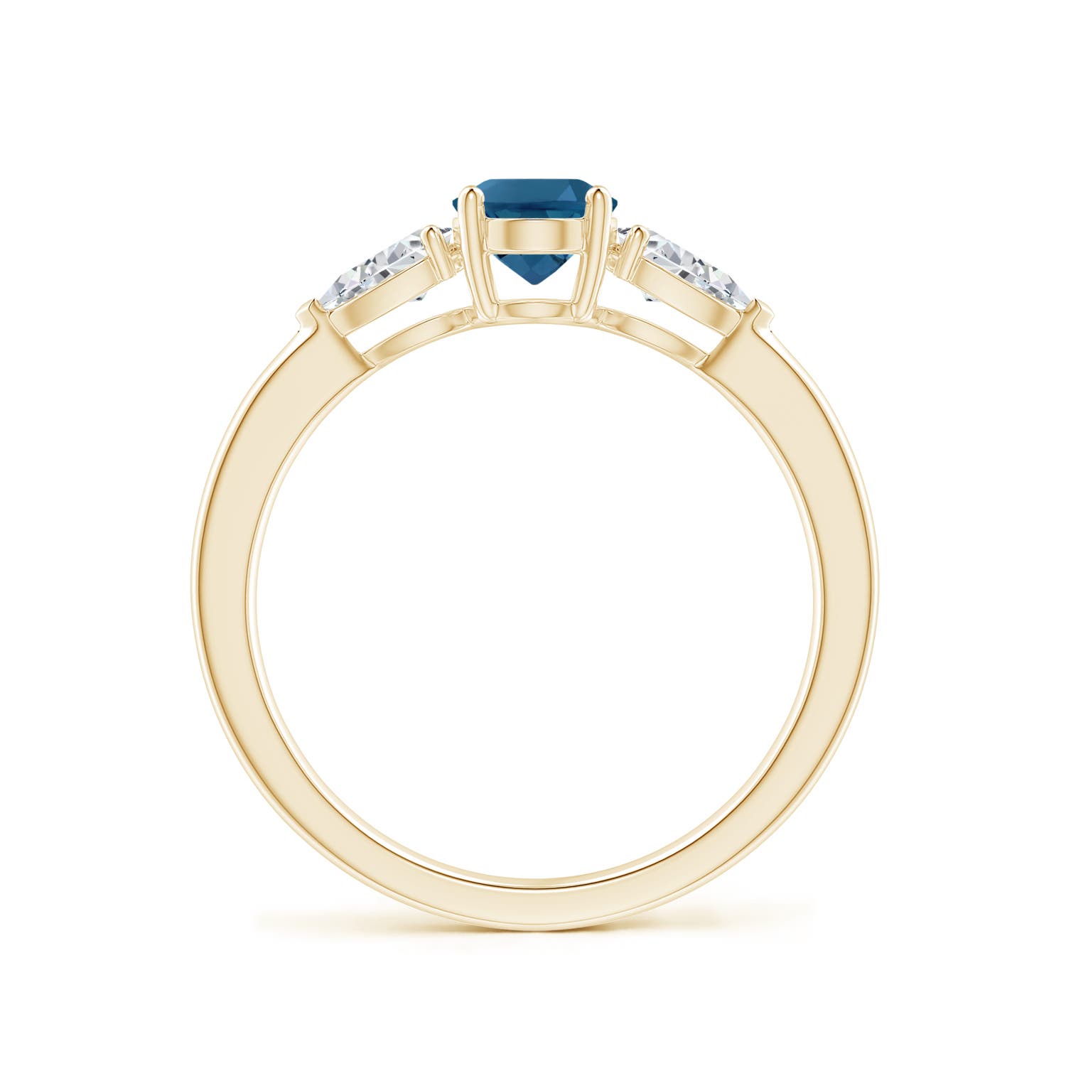 AAA - London Blue Topaz / 1.35 CT / 14 KT Yellow Gold