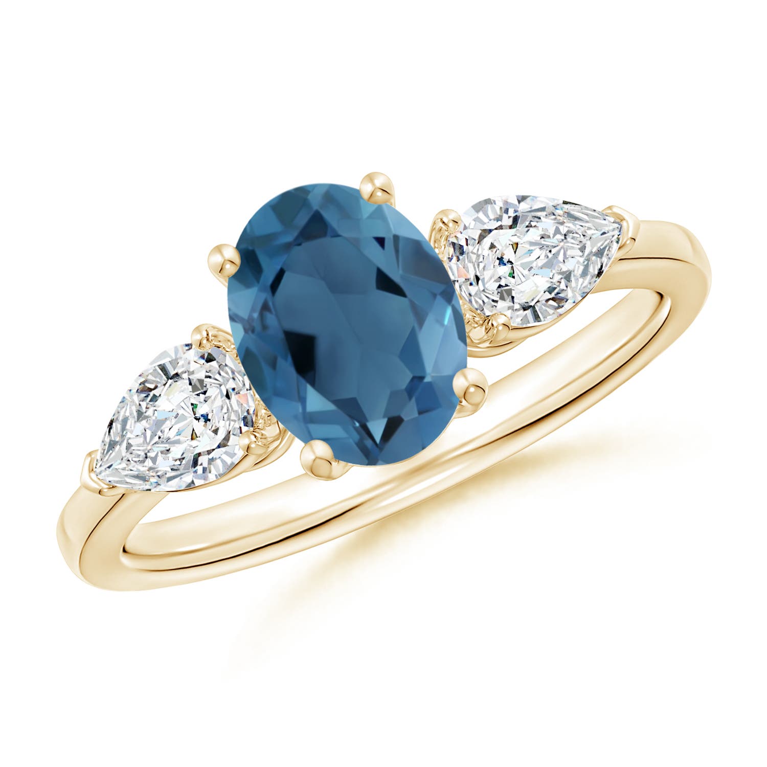 A - London Blue Topaz / 2.3 CT / 14 KT Yellow Gold