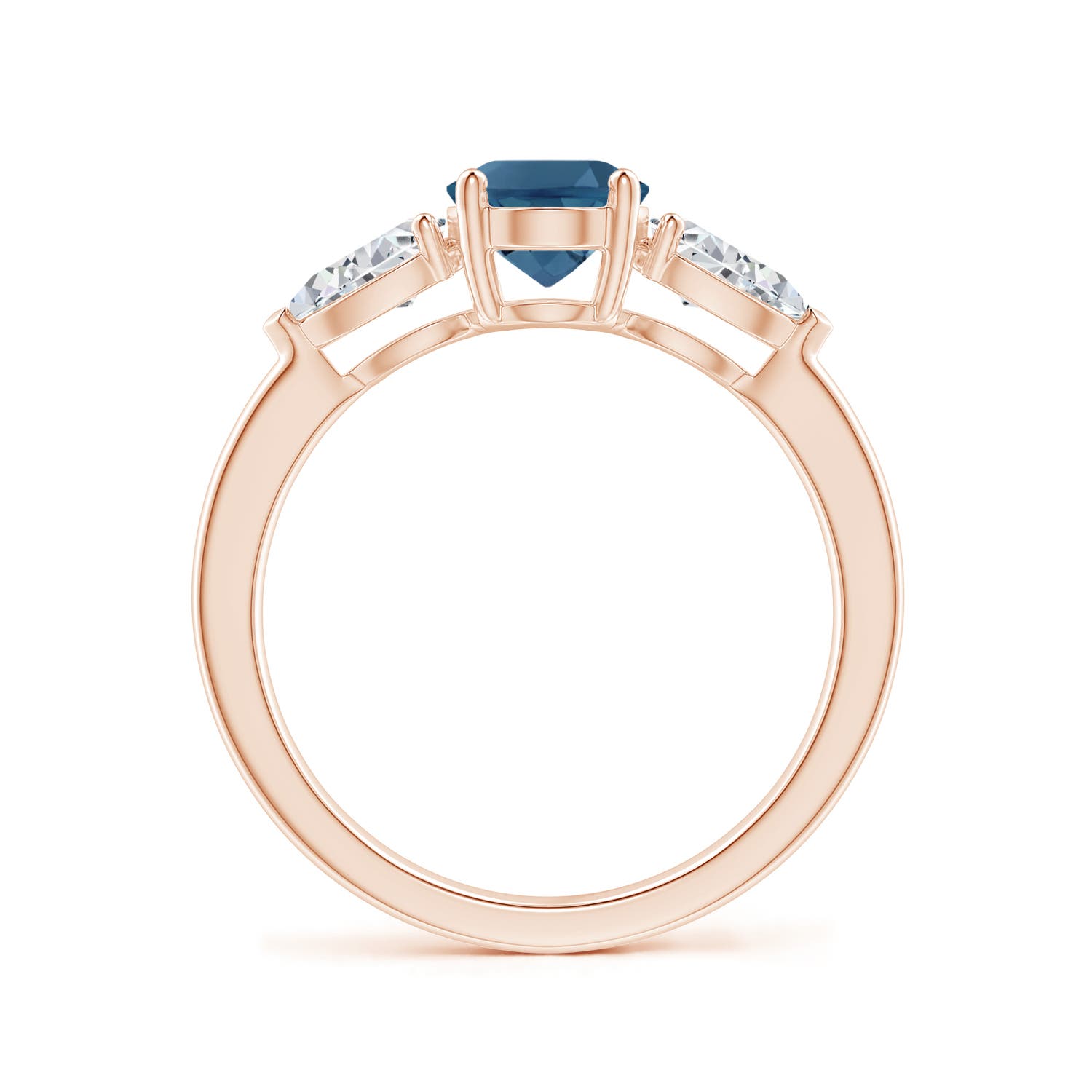 AA - London Blue Topaz / 2.3 CT / 14 KT Rose Gold