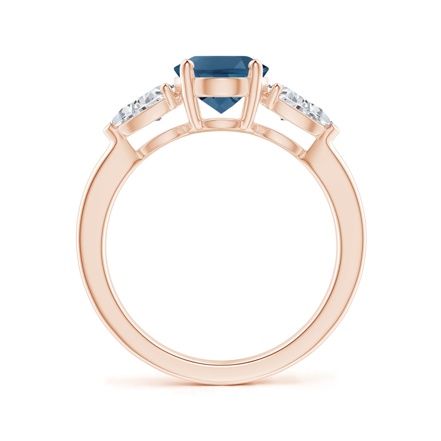 AA - London Blue Topaz / 3.05 CT / 14 KT Rose Gold