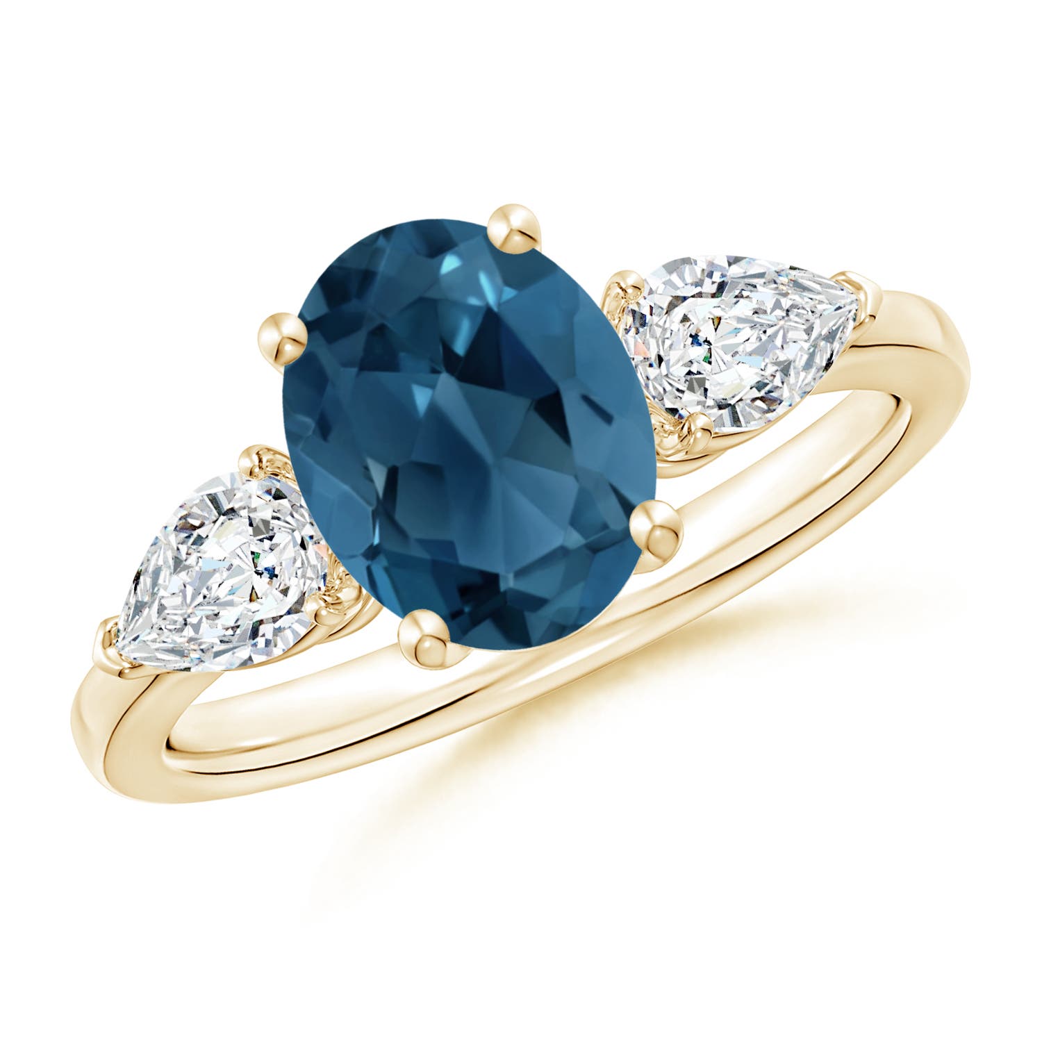 AA - London Blue Topaz / 3.05 CT / 14 KT Yellow Gold