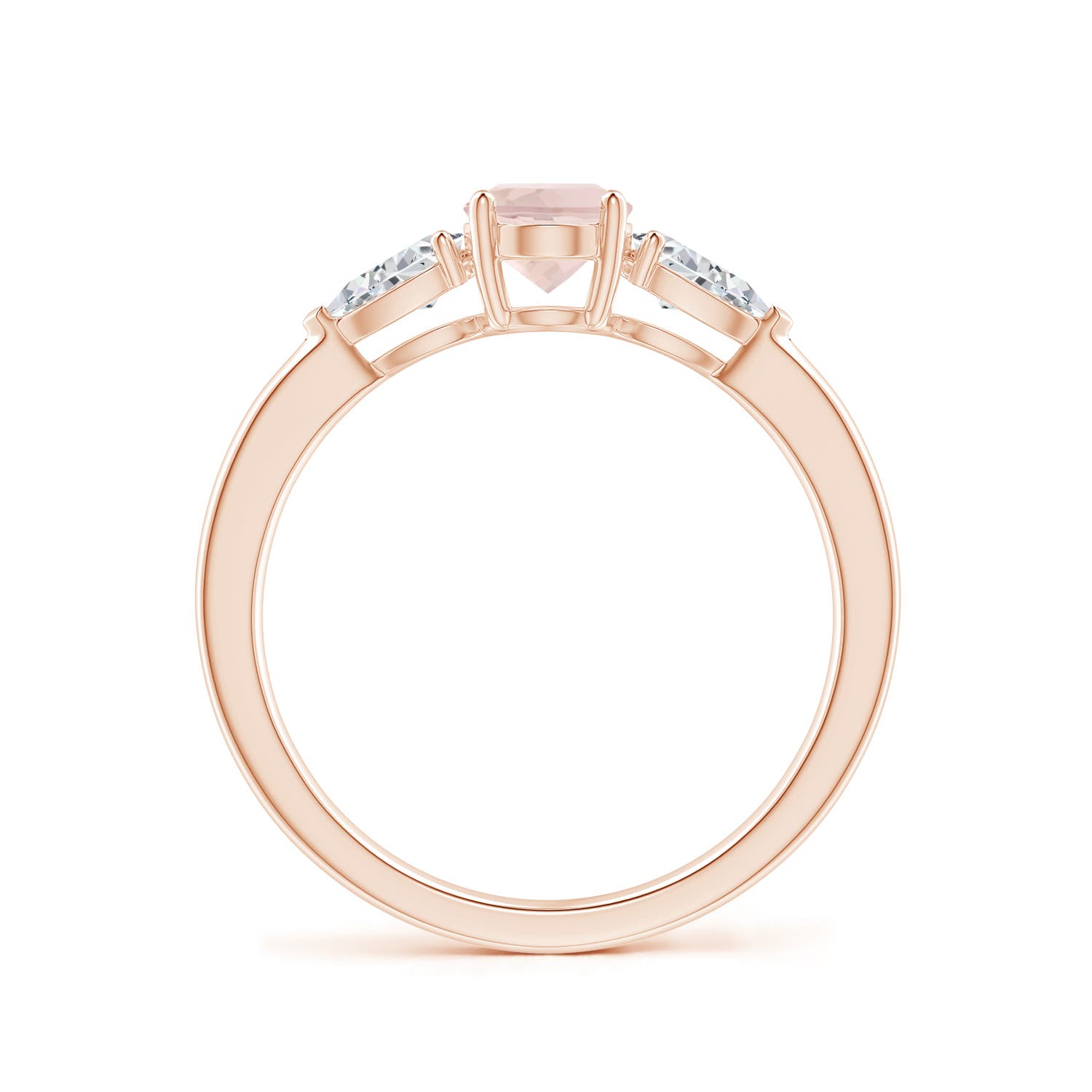 AA - Morganite / 1.1 CT / 14 KT Rose Gold