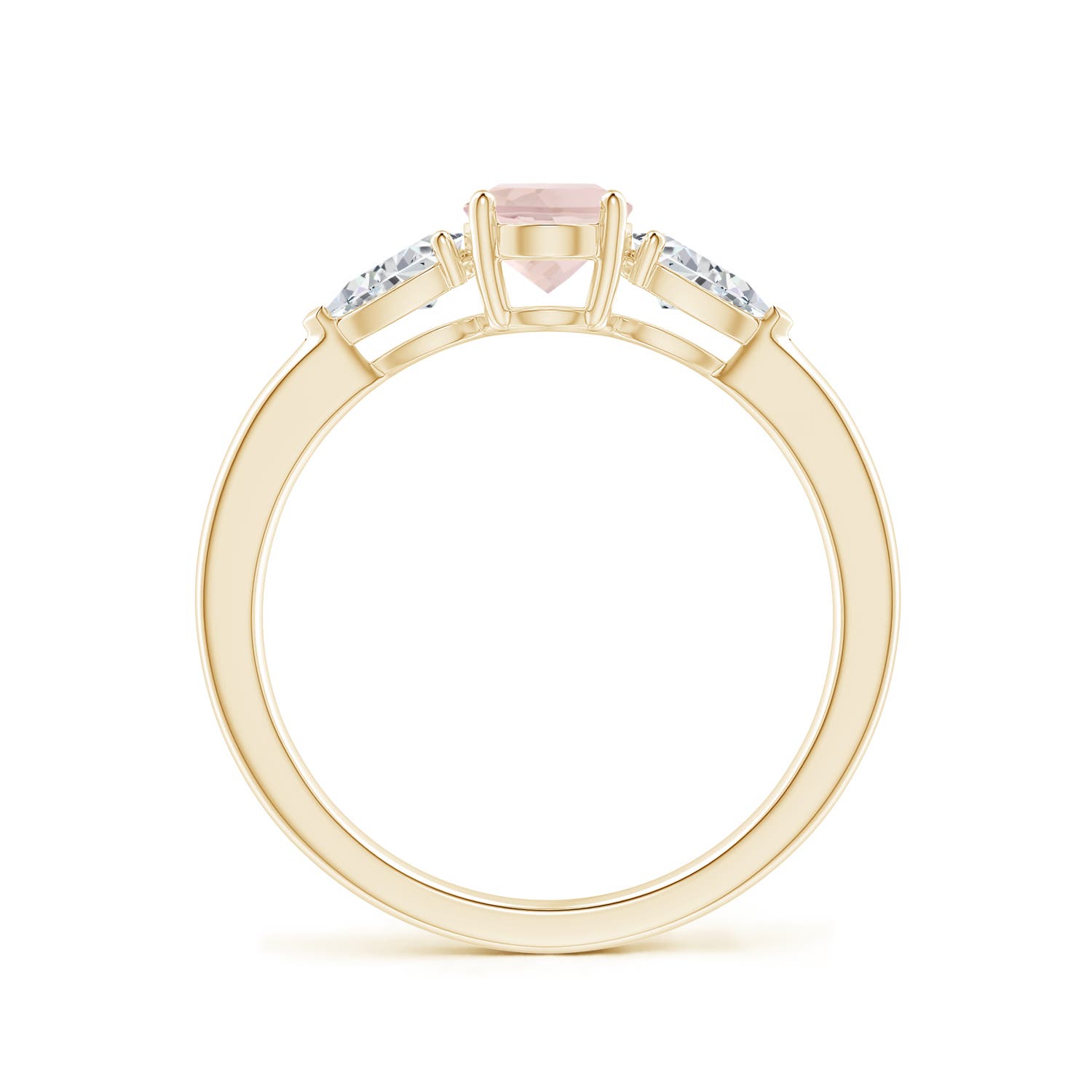 AA - Morganite / 1.1 CT / 14 KT Yellow Gold