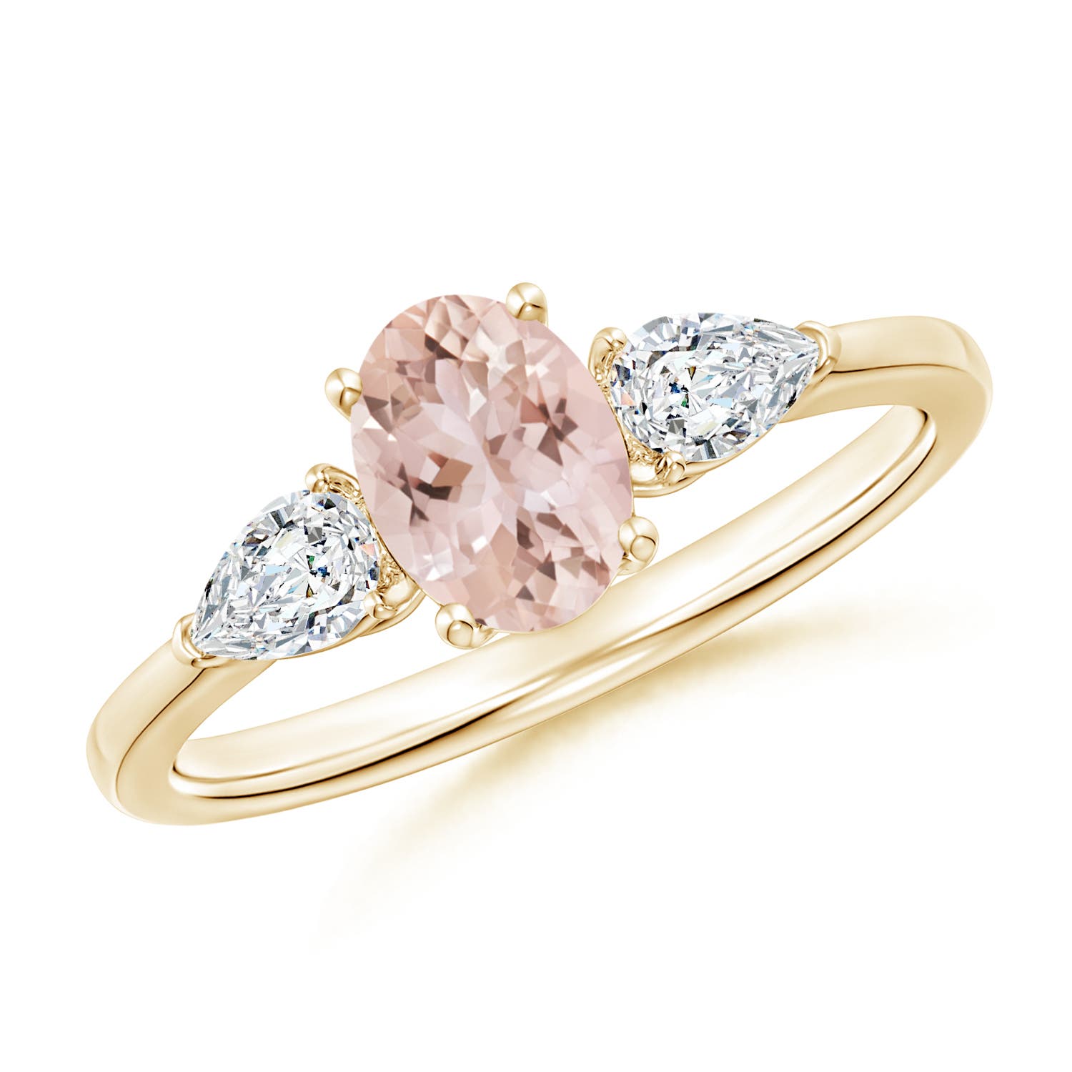 AAA - Morganite / 1.1 CT / 14 KT Yellow Gold