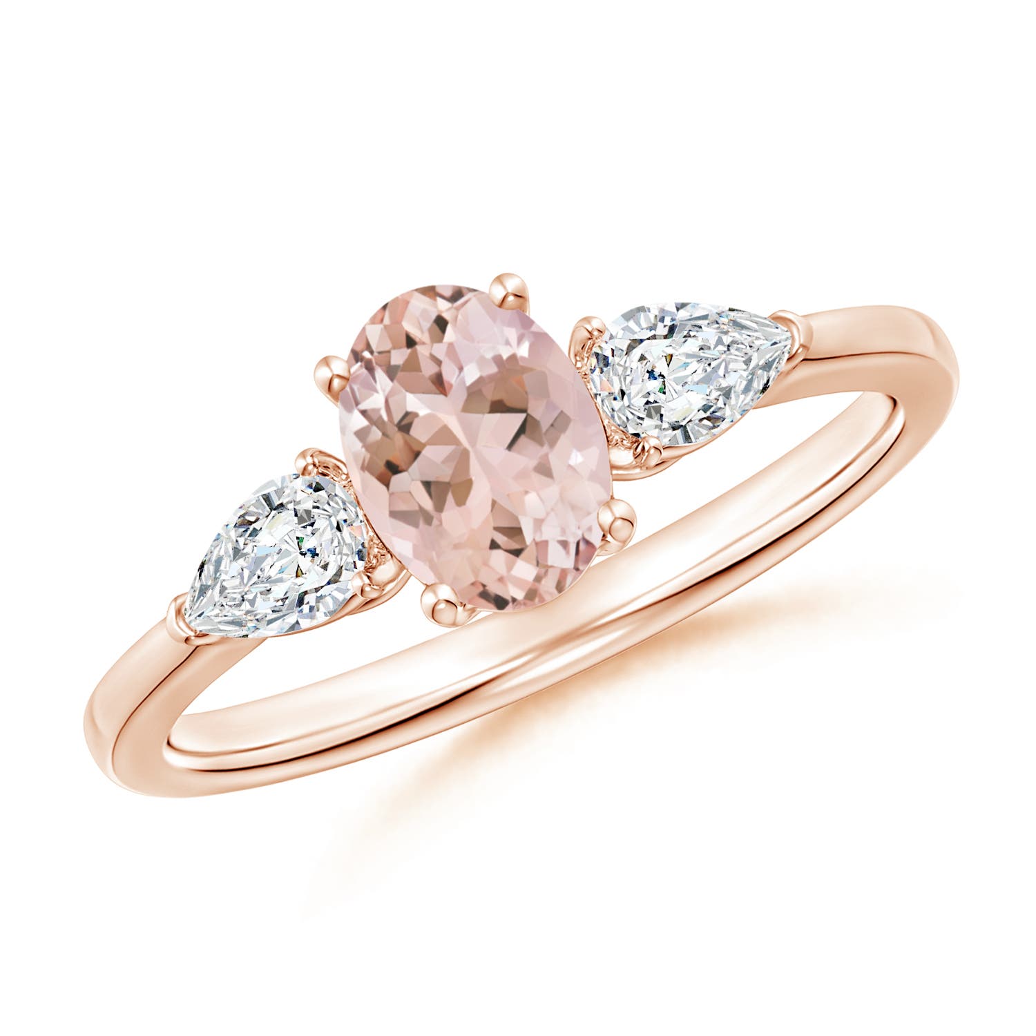 AAAA - Morganite / 1.1 CT / 14 KT Rose Gold