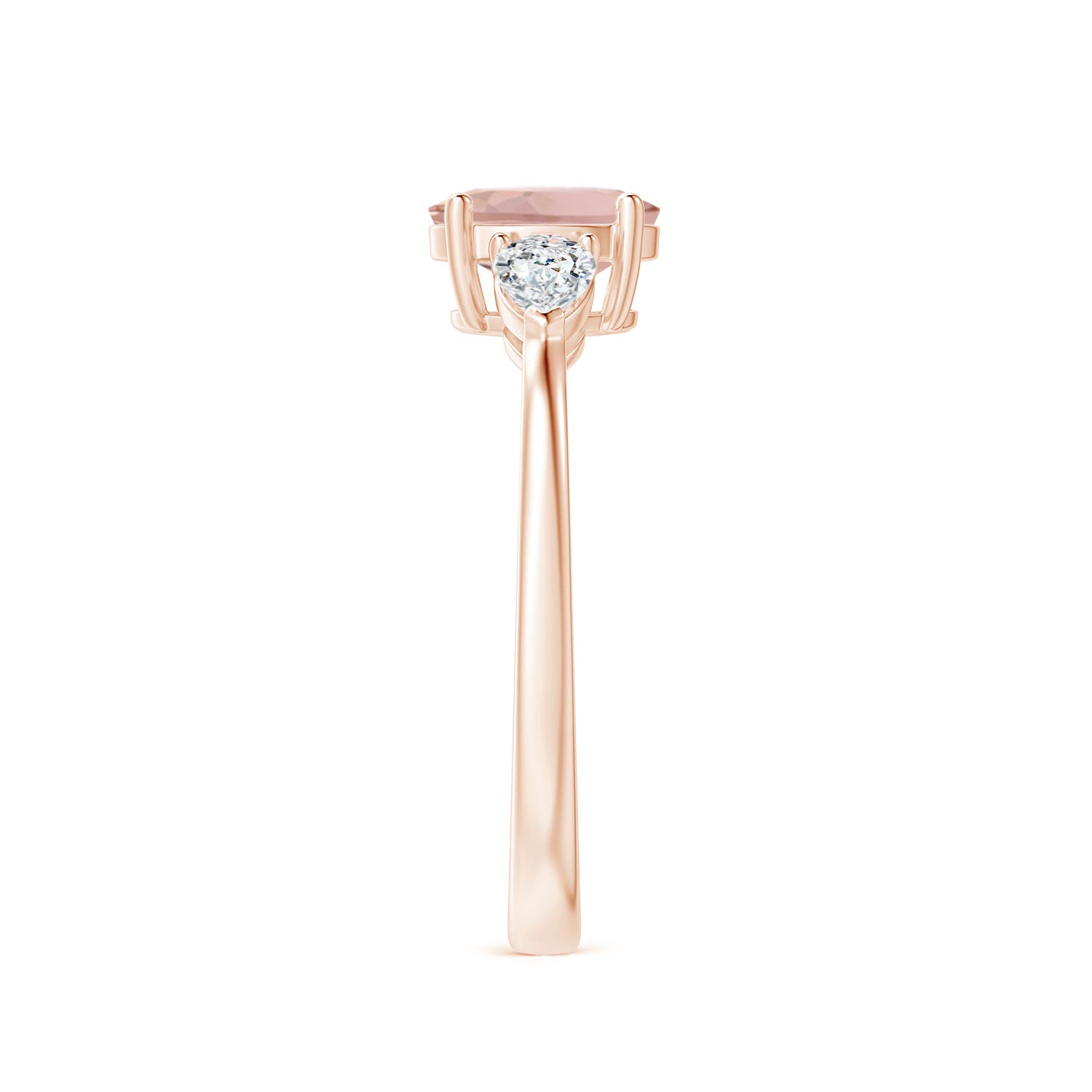 AAAA - Morganite / 1.1 CT / 14 KT Rose Gold