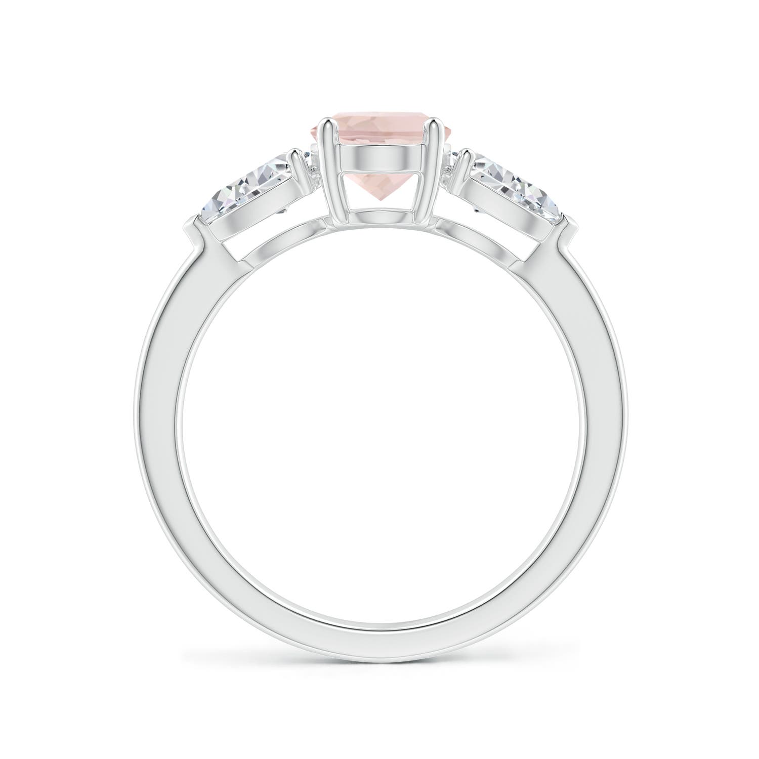 AA - Morganite / 1.9 CT / 14 KT White Gold