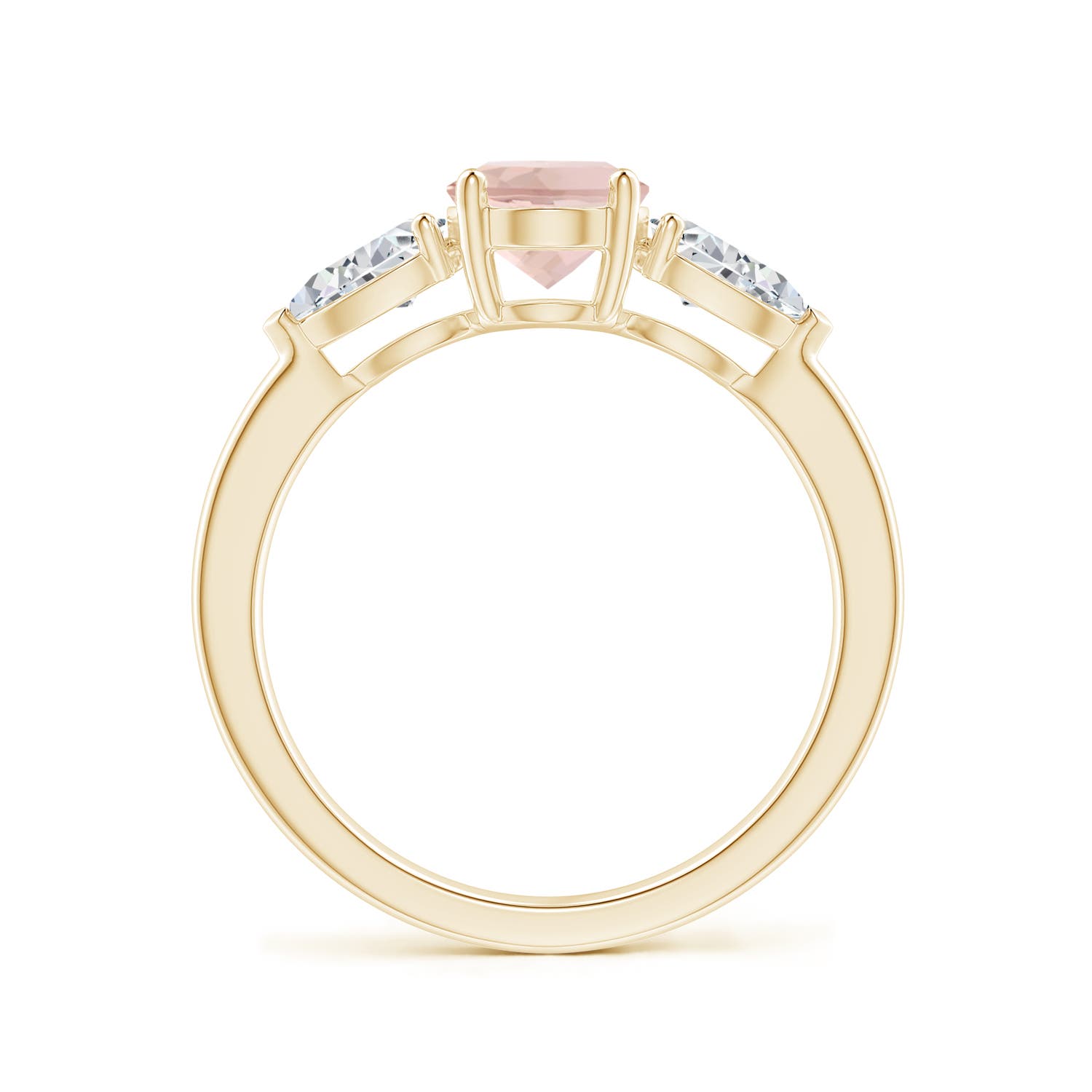 AAA - Morganite / 1.9 CT / 14 KT Yellow Gold