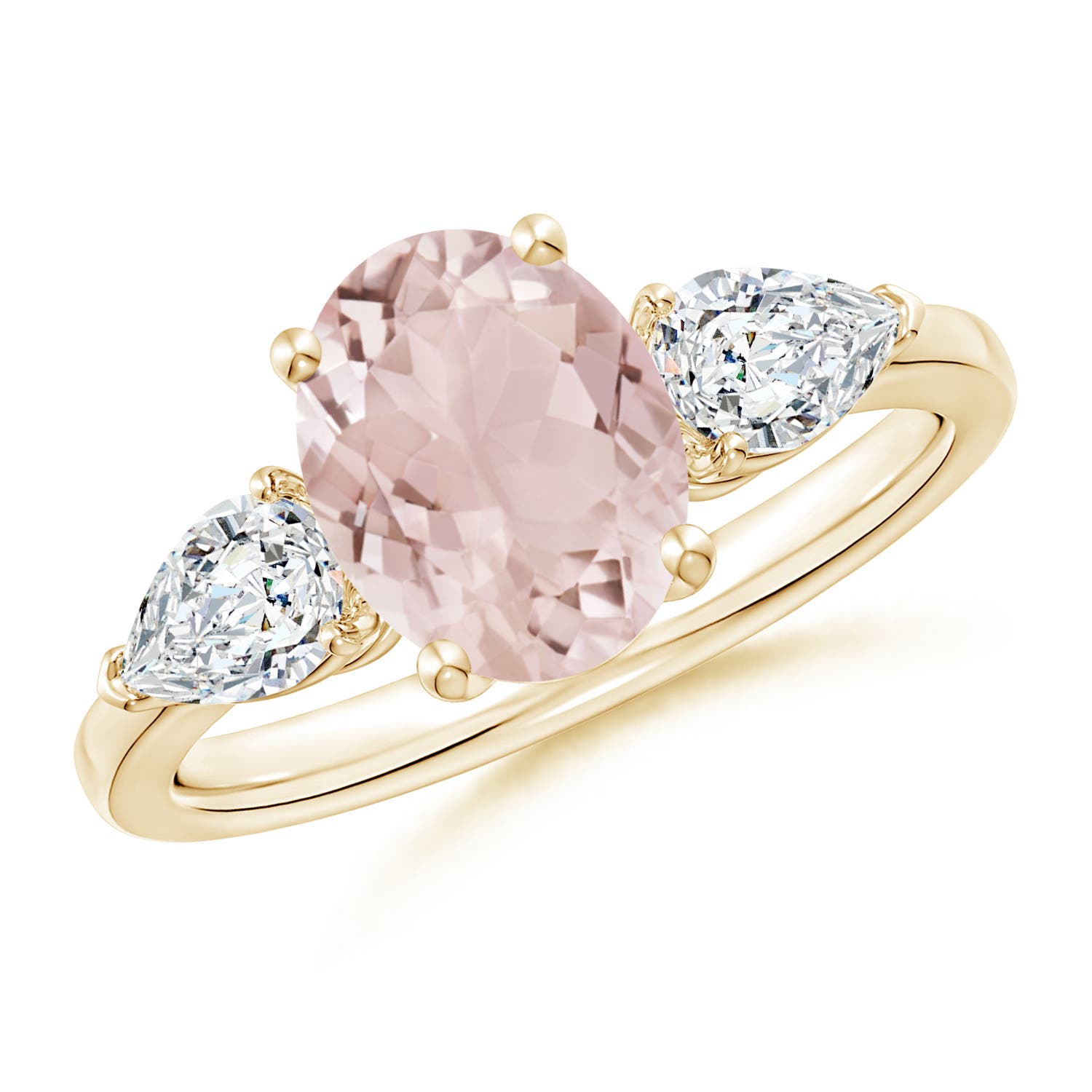 A - Morganite / 2.45 CT / 14 KT Yellow Gold