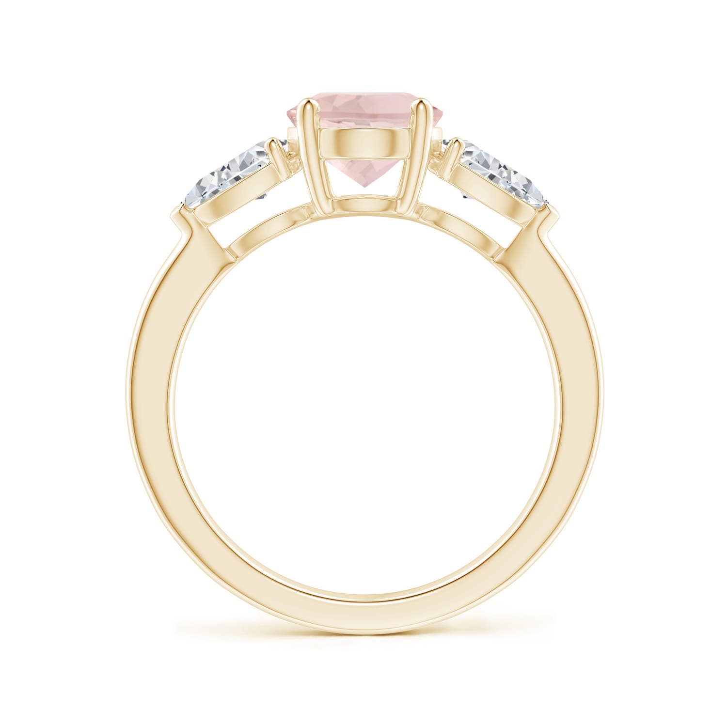 A - Morganite / 2.45 CT / 14 KT Yellow Gold