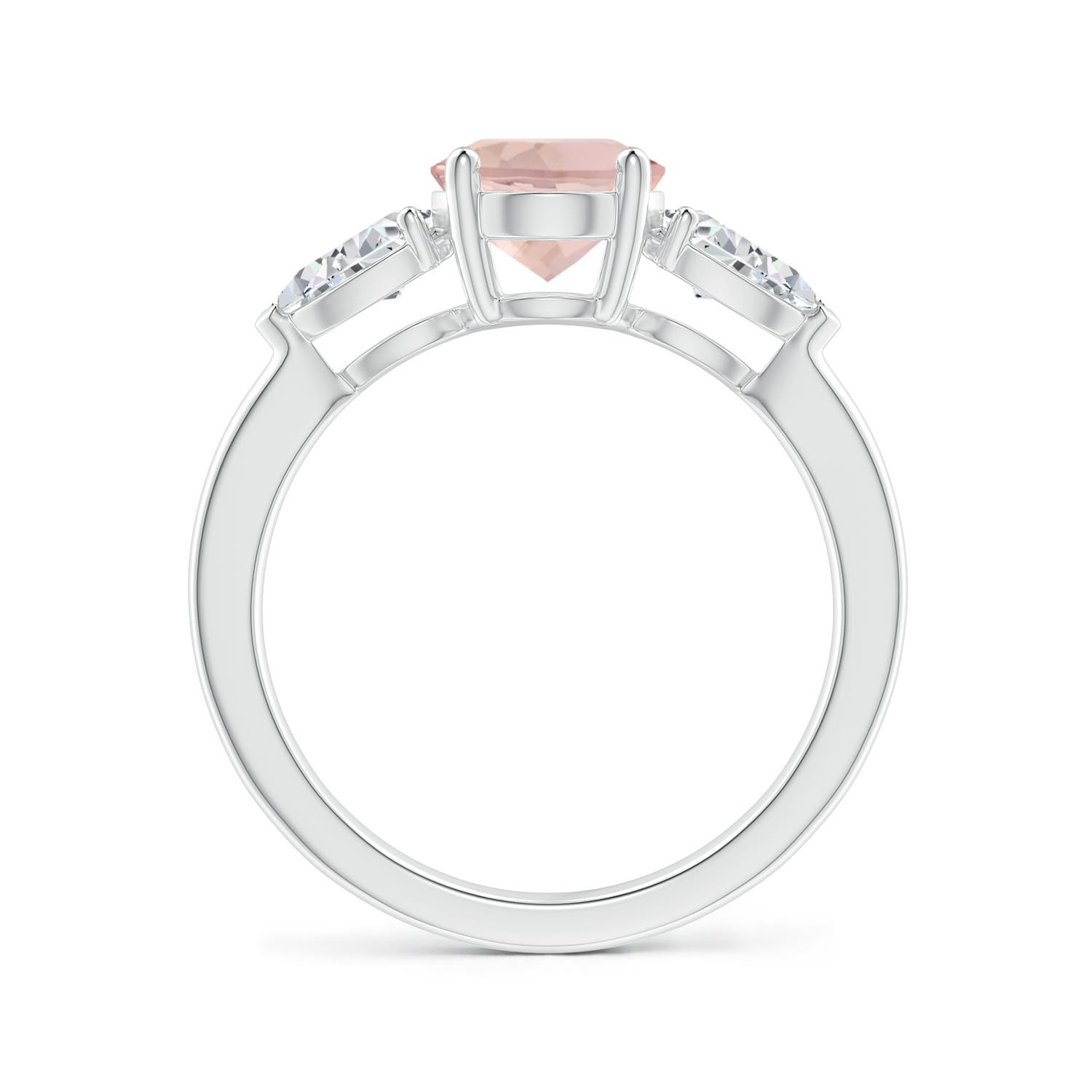 AA - Morganite / 2.45 CT / 14 KT White Gold