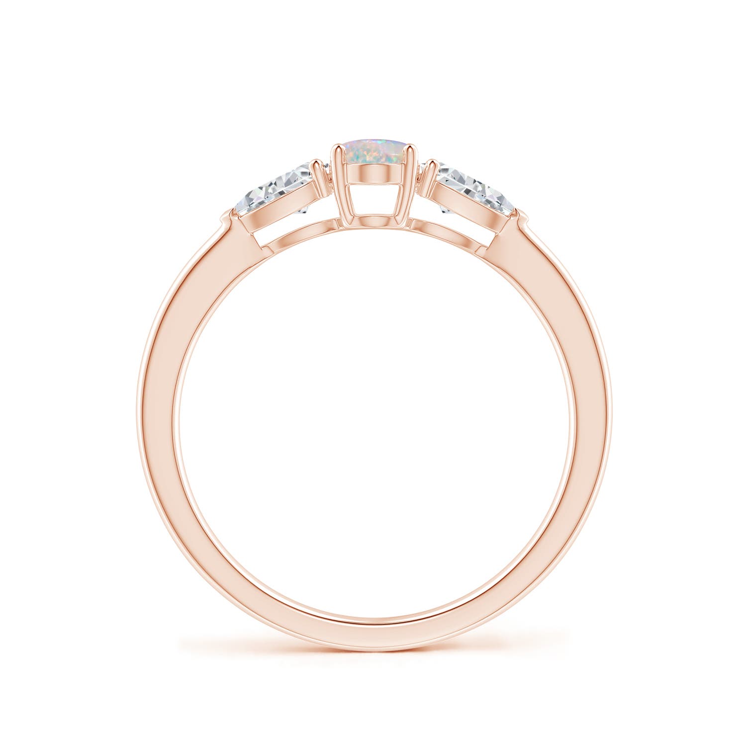 AAAA - Opal / 0.68 CT / 14 KT Rose Gold