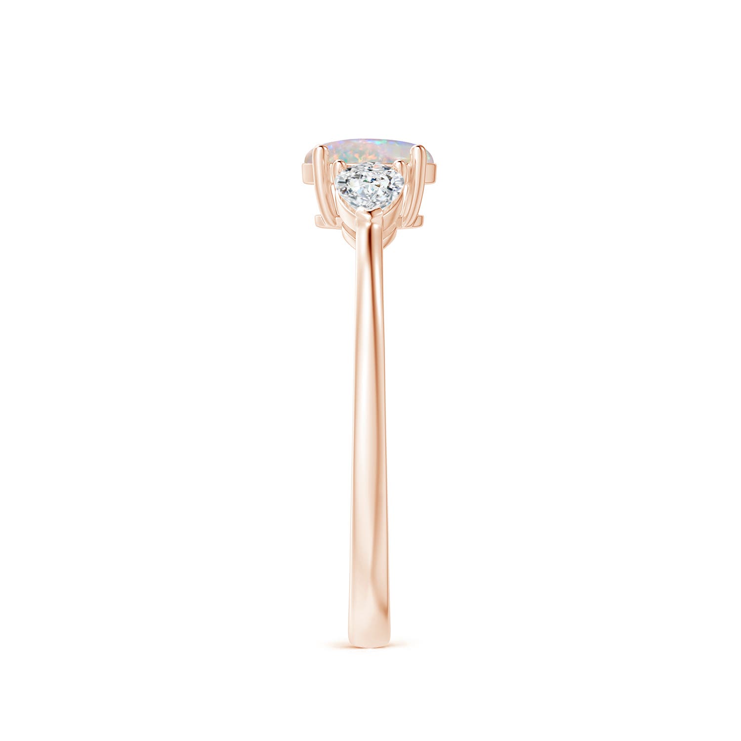 AAAA - Opal / 0.68 CT / 14 KT Rose Gold